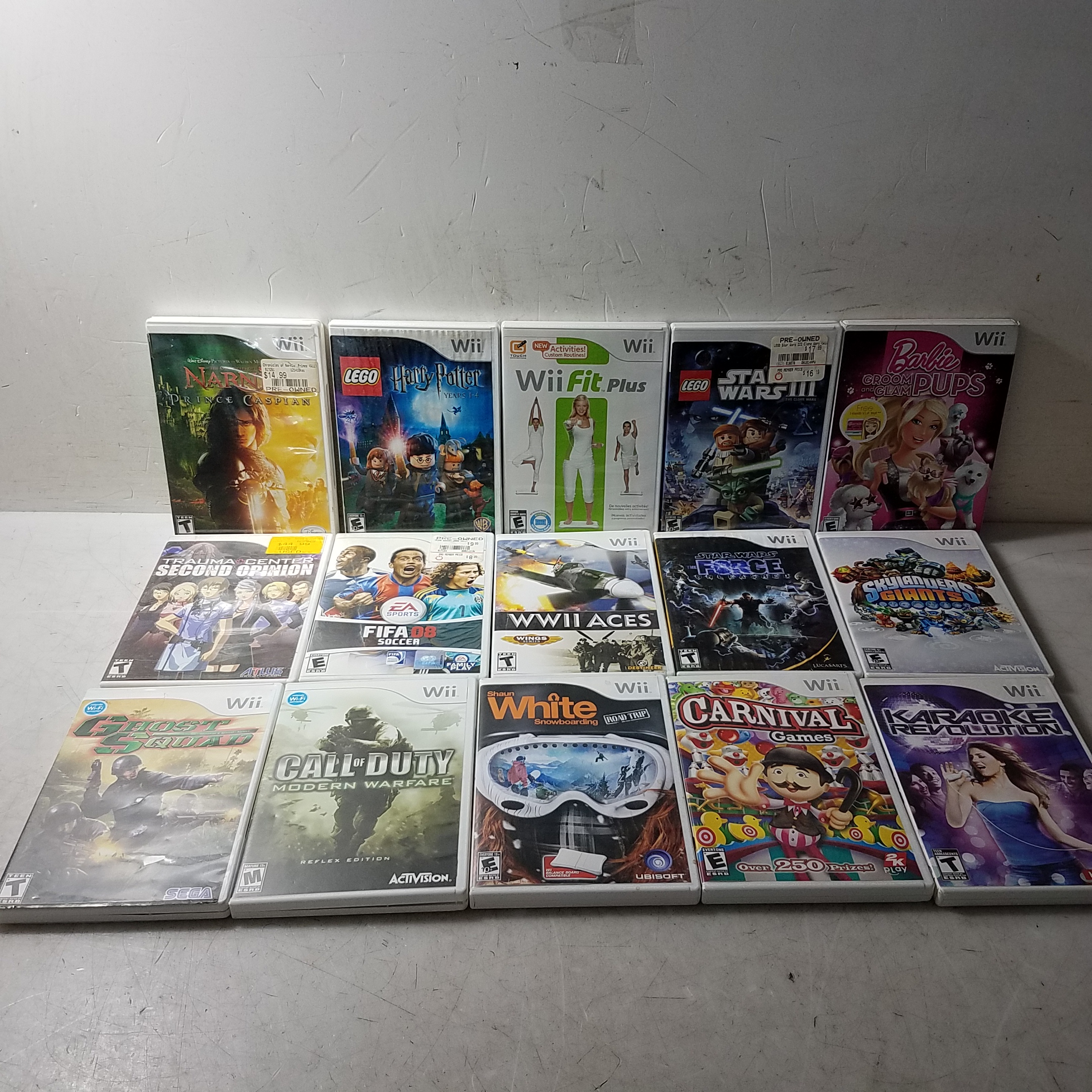 Nintendo Wii Used games - lot 15