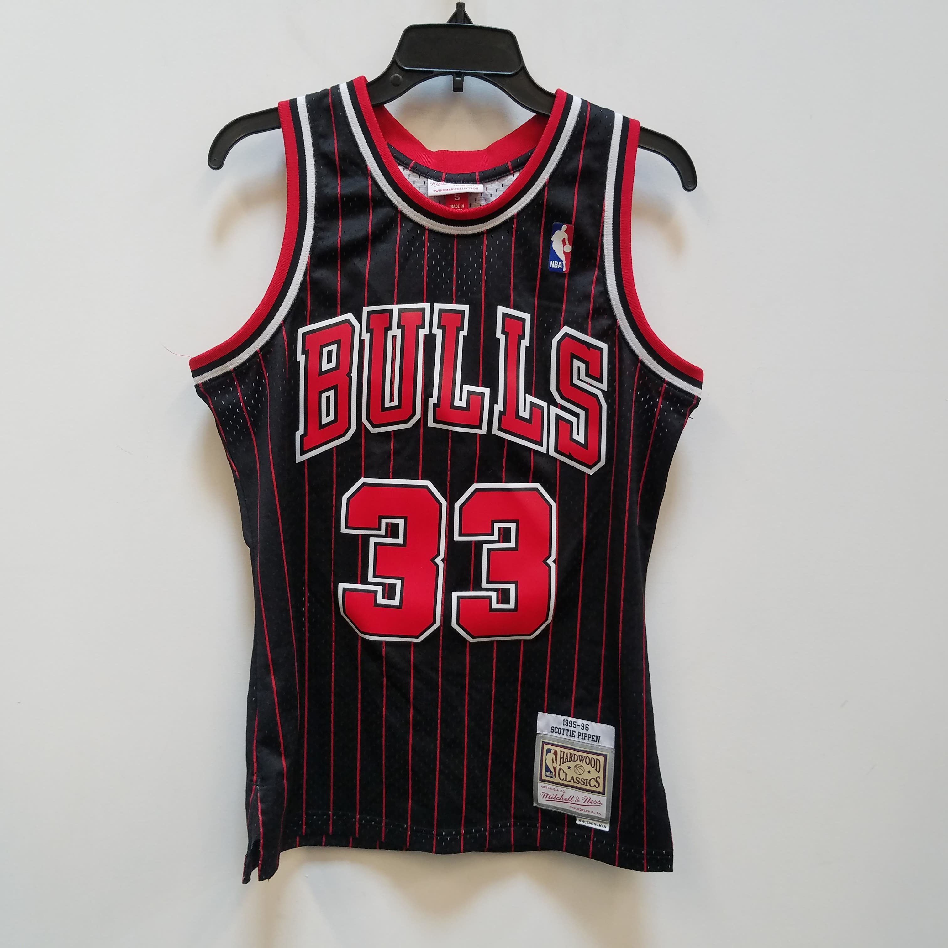 Chicago Bulls Scottie Pippen Mitchell & Ness Black 1995-96 NBA