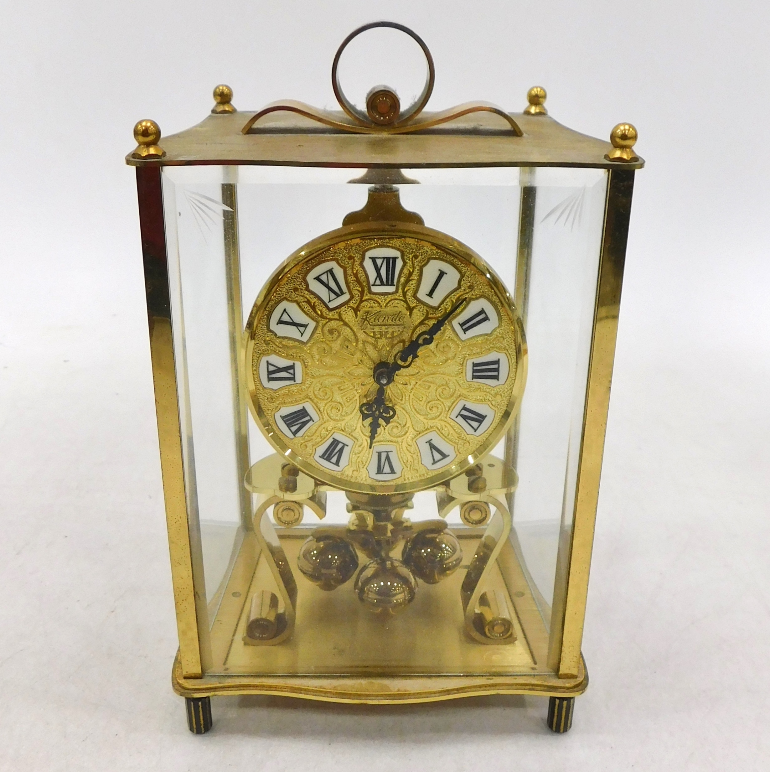 Buy the Vintage Kundo Kieninger & Obergfell 400 Day Brass Clock ...