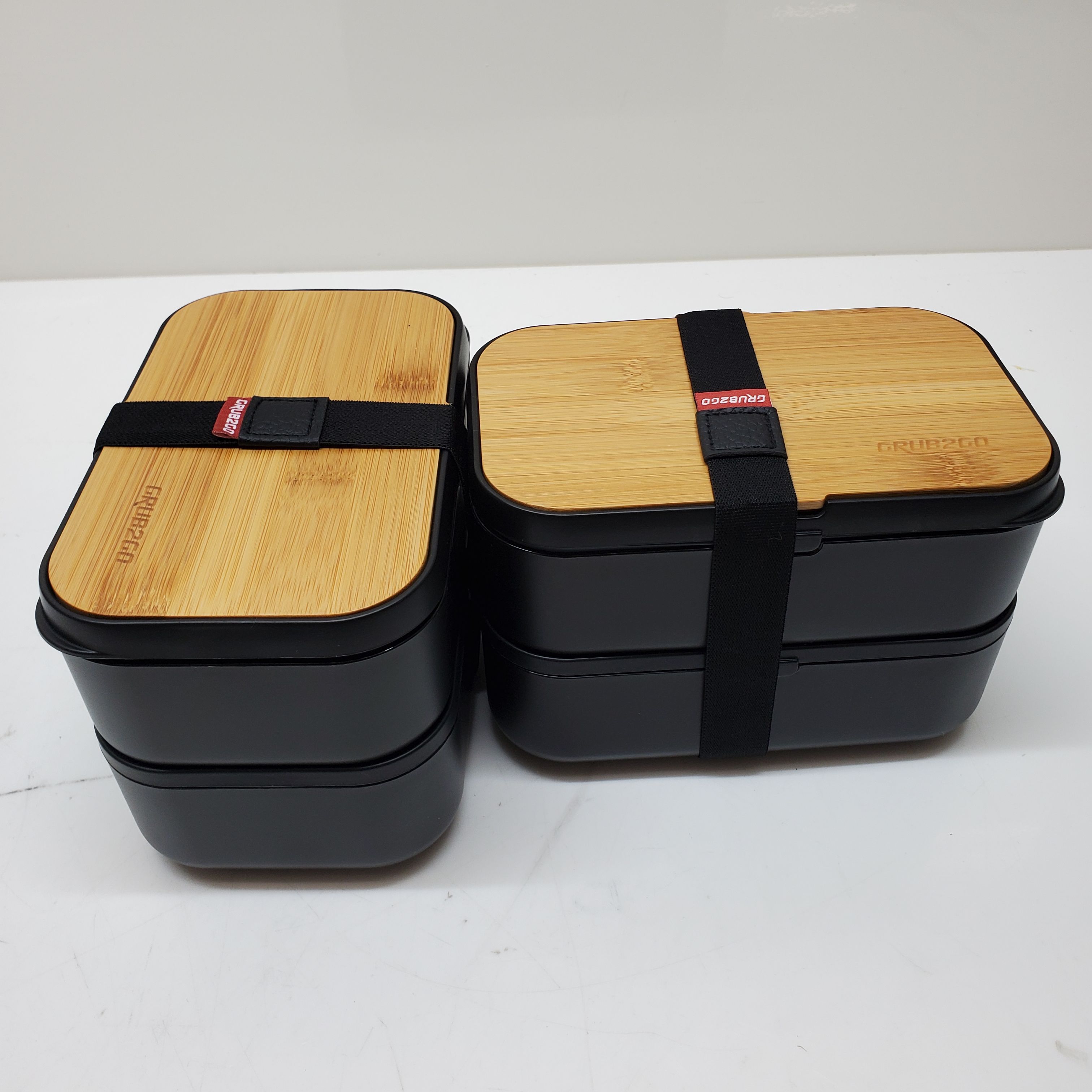 Original Bento Box Wood Black & Bamboo