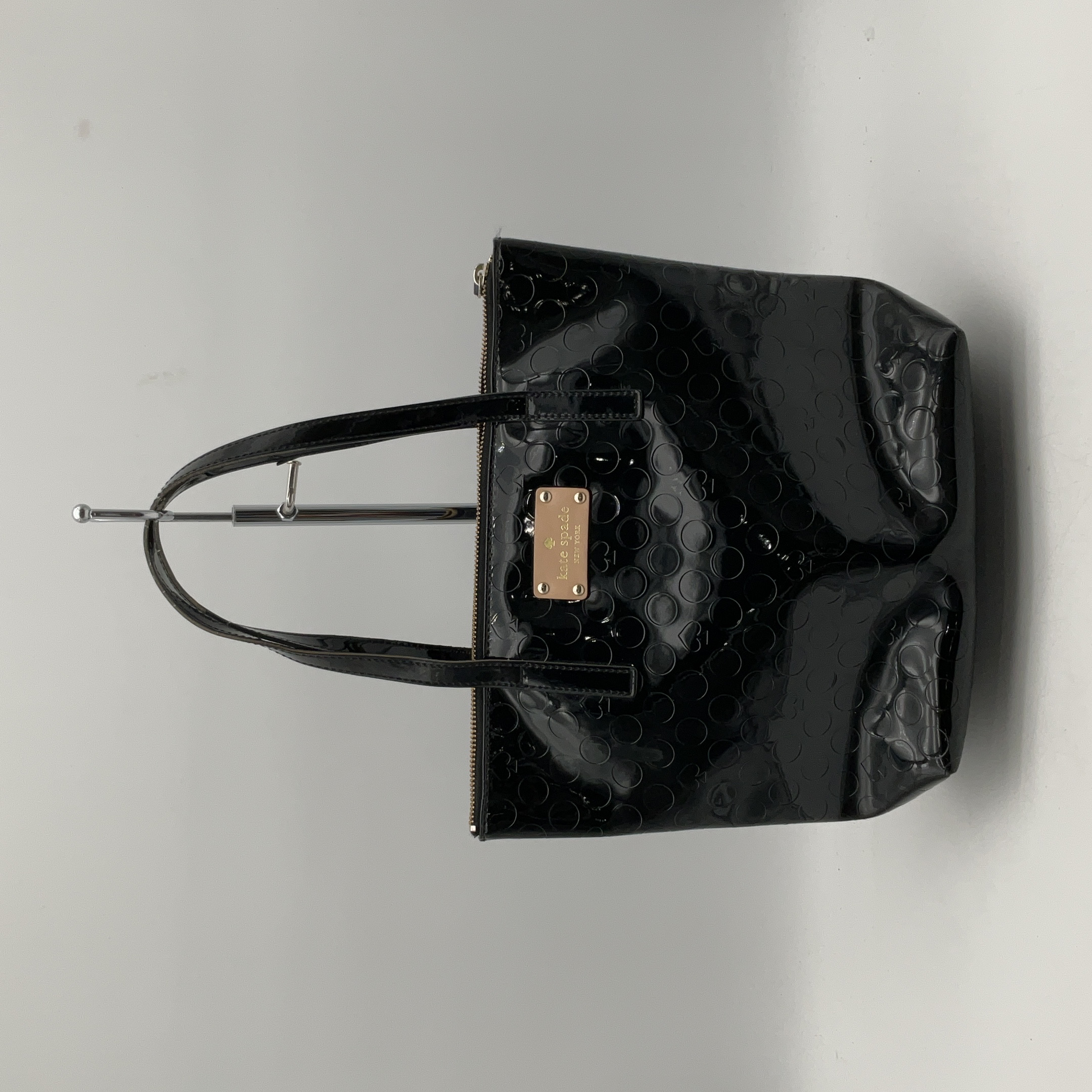 Kate spade black patent leather shoulder bag