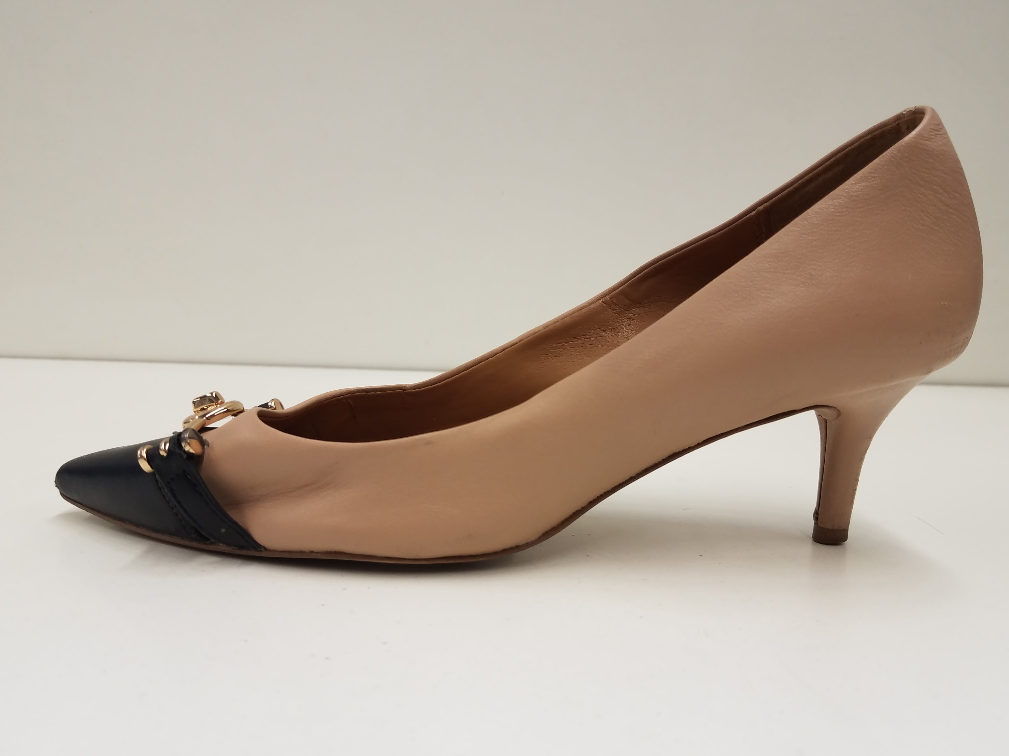 Coach kitten clearance heel pumps