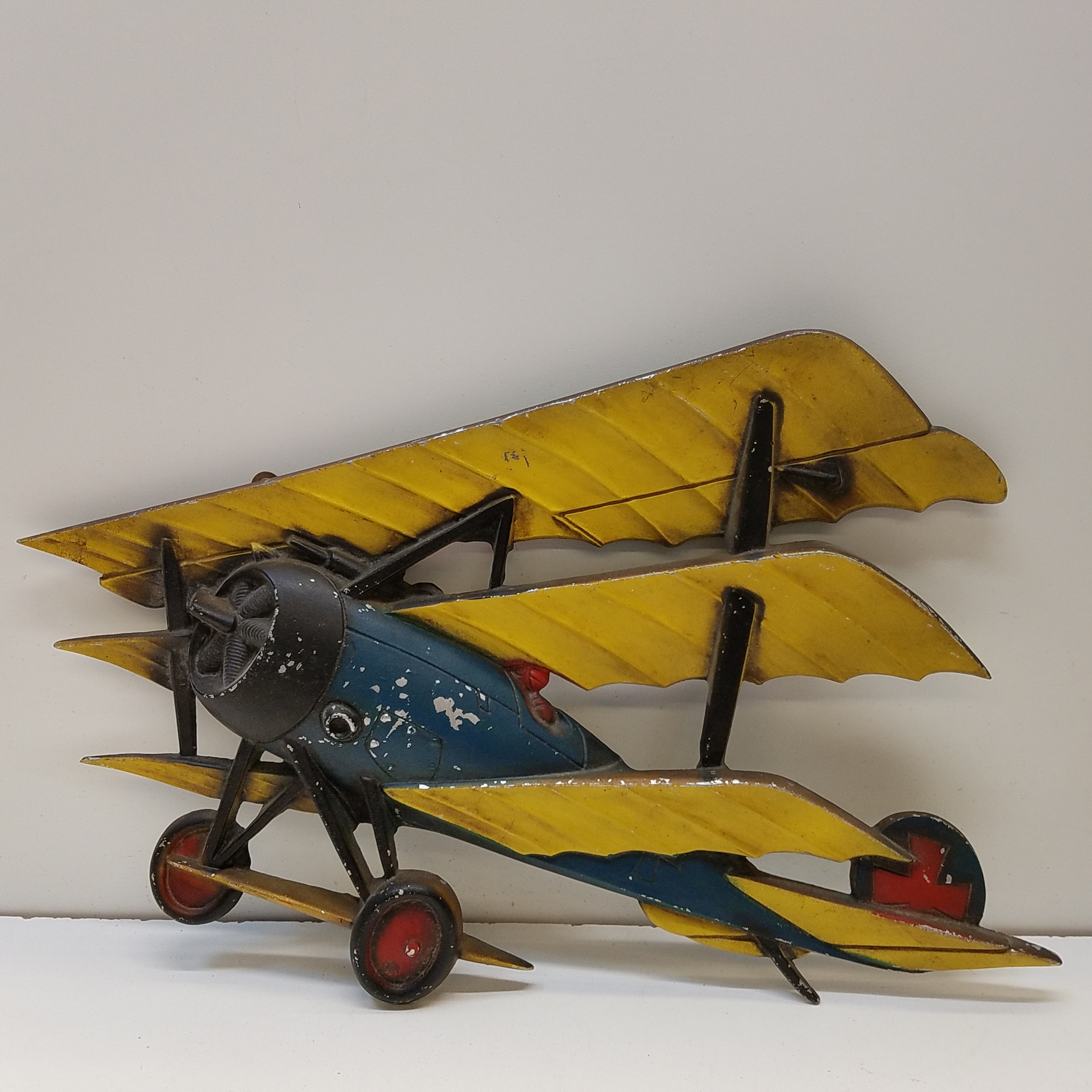 Buy The Sexton Cast Usa 1124 Wwii Triplane Three Wing Airplane Wall Art Goodwillfinds