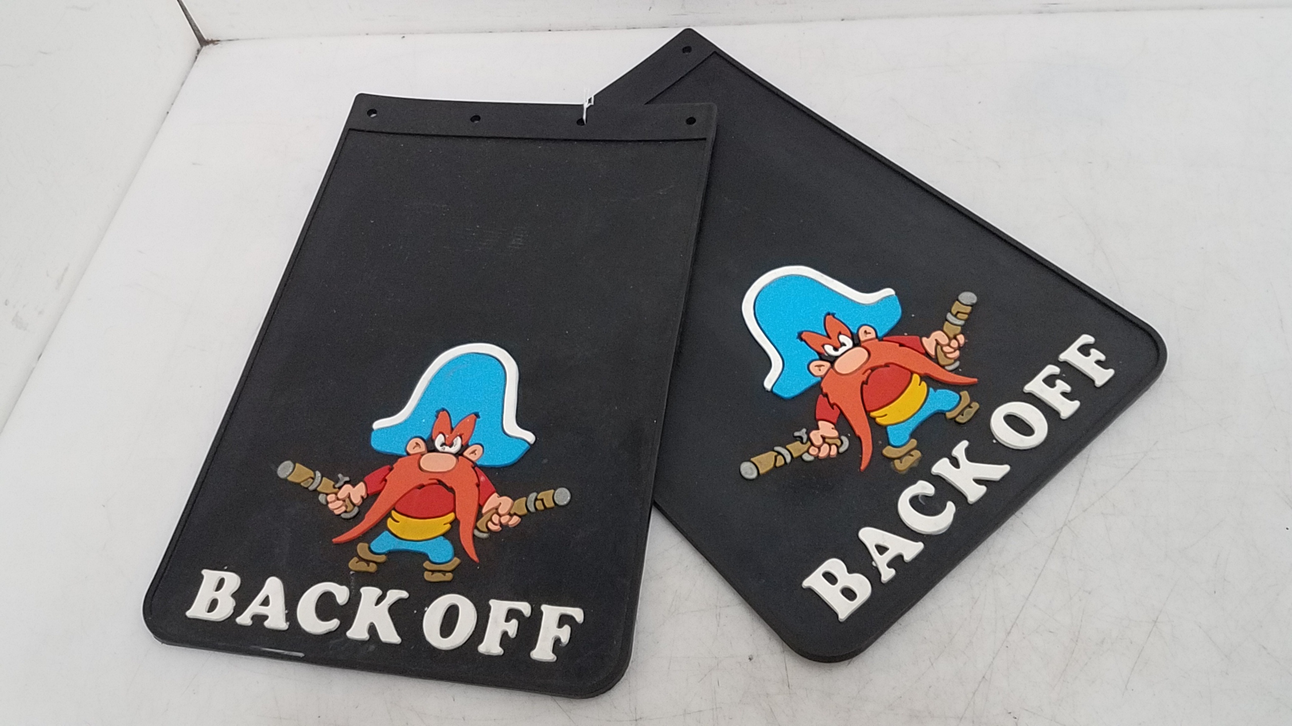 Buy the Vintage Yosemite Sam 12inch x 18inch Back Off Mud Flaps ...