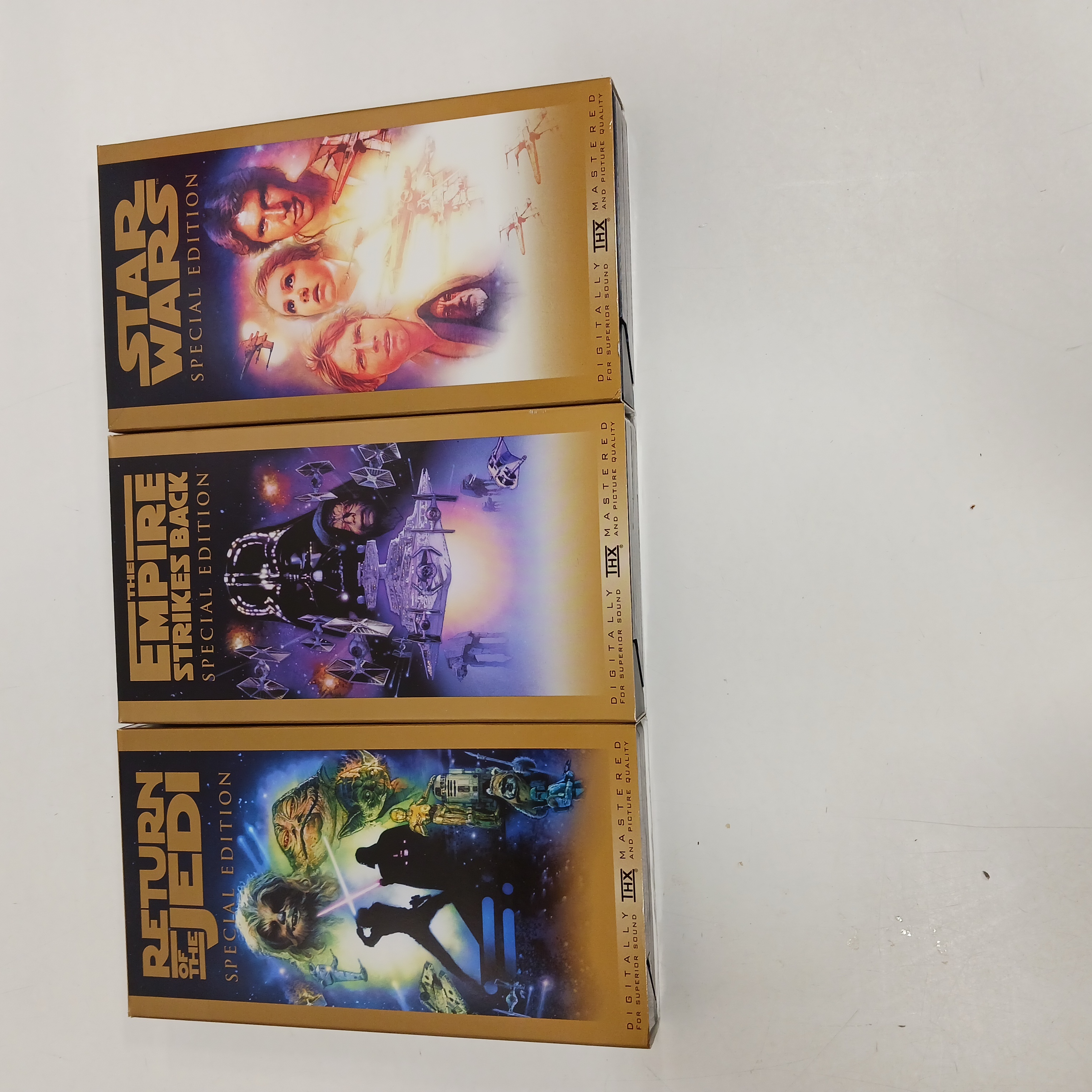 Buy the 1997 Star Wars Trilogy Special Edition VHS Tape Set | GoodwillFinds