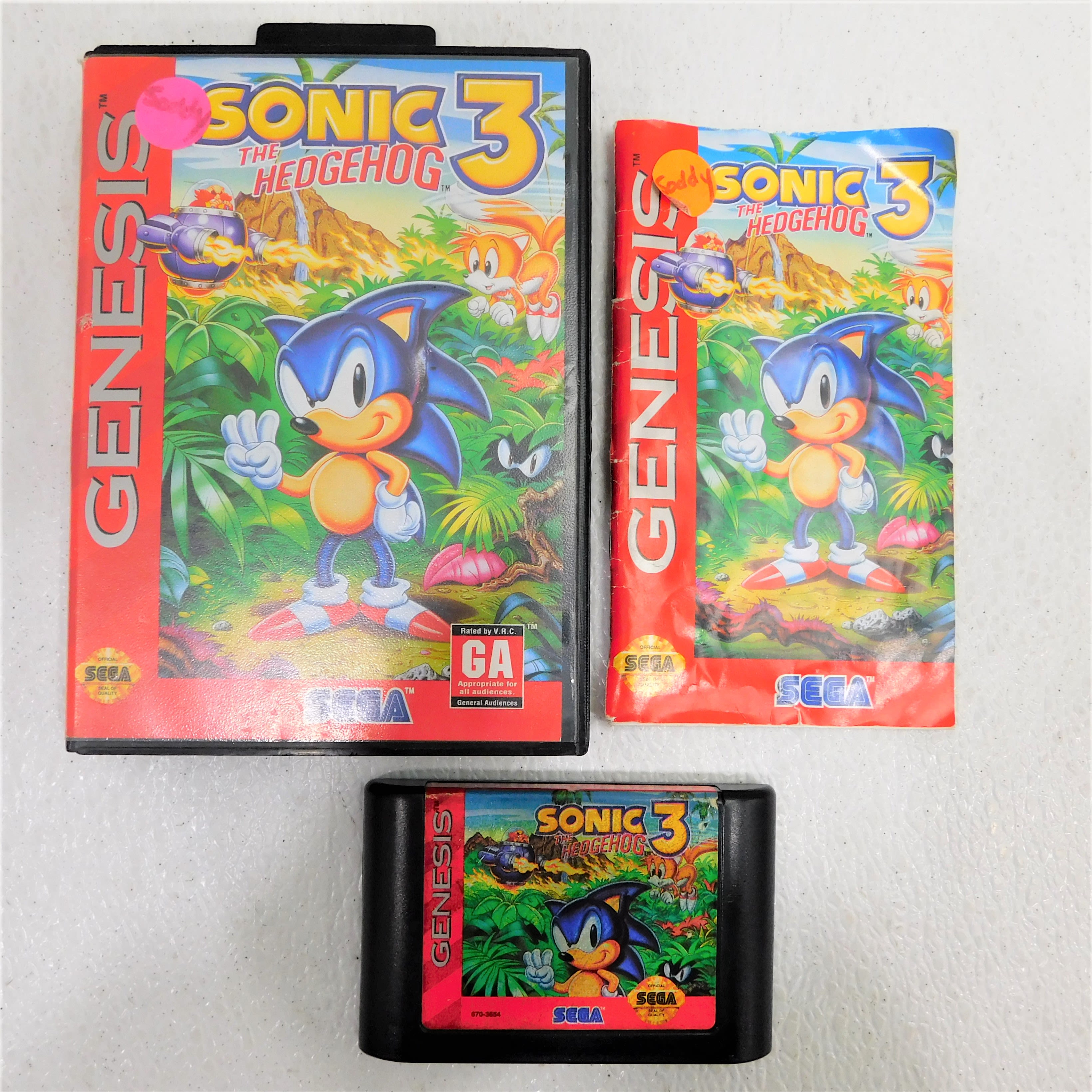 Buy Vintage Sega Genesis Sonic the Hedgehog 3 Tested Excellent Online in  India 