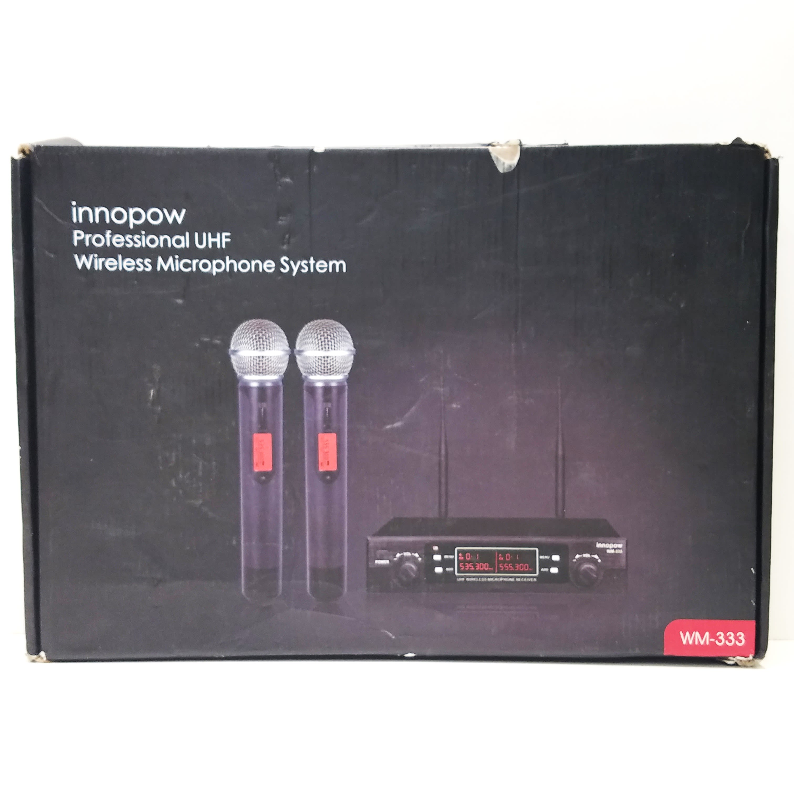 innopow Wireless Microphone System Dual UHF Metal Cordless Mic