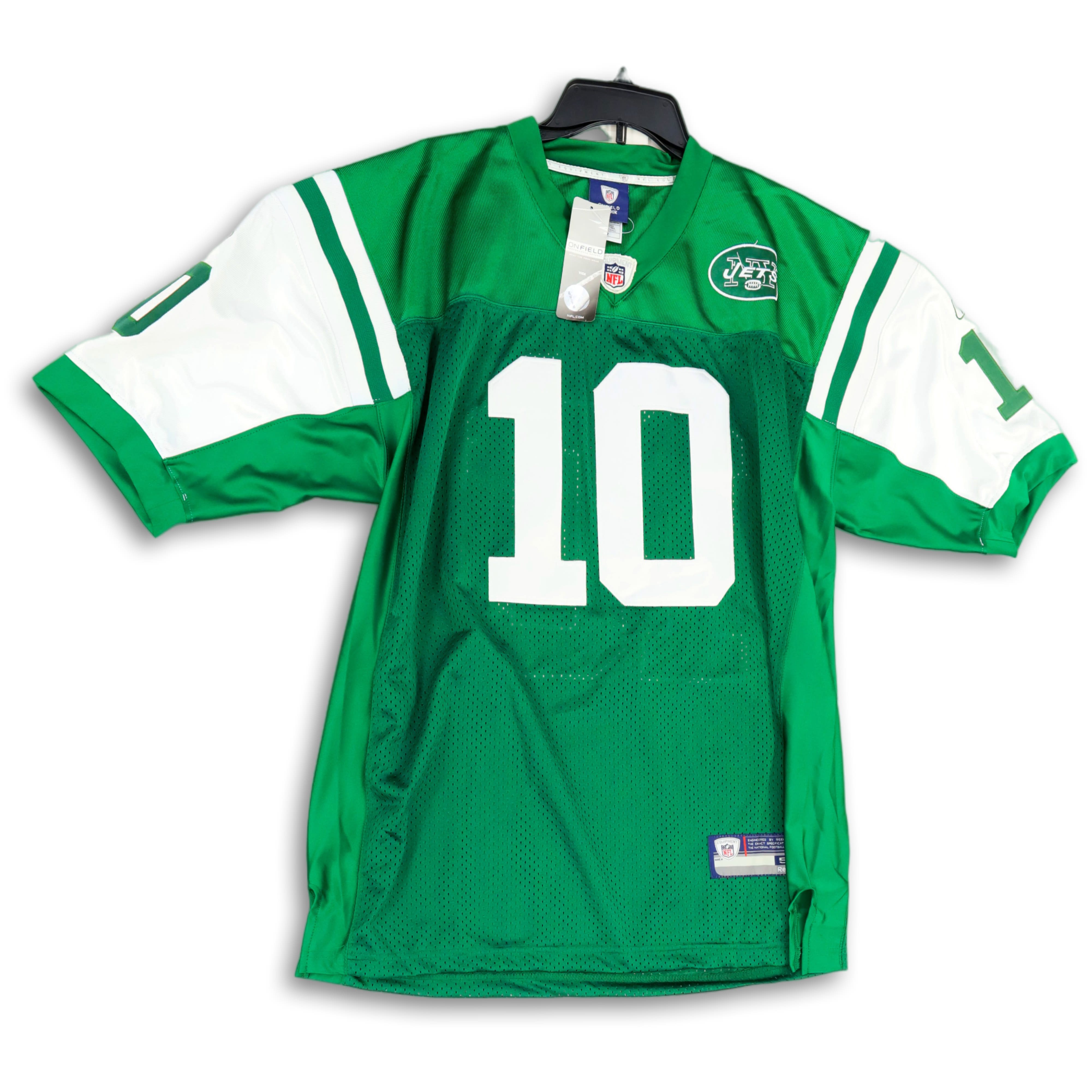 Buy the NWT Mens Green New York Jets Santonio Holmes #10 NFL Football Jersey  Sz 52