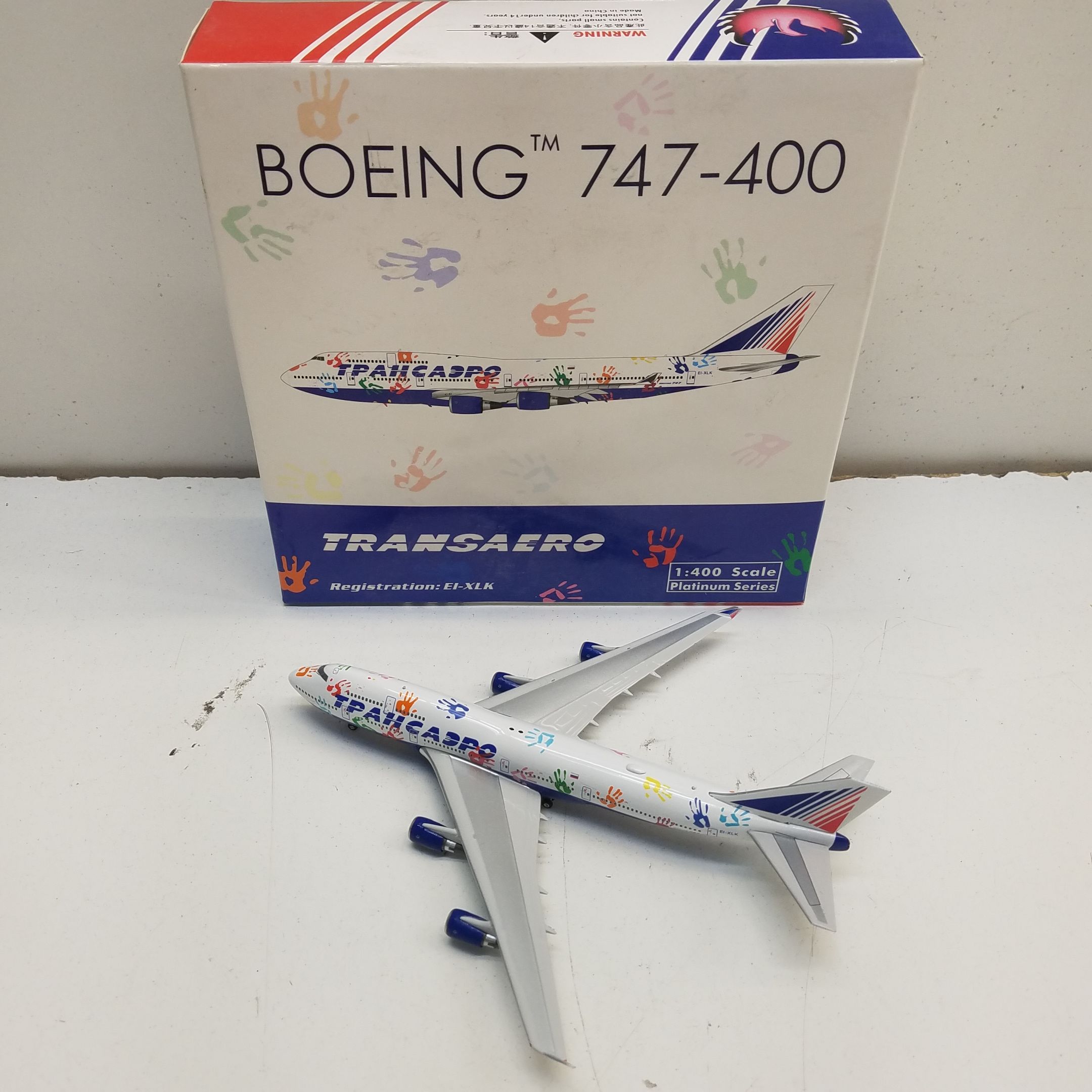 Buy Phoenix Transaero Boeing 747-400 1:400 Scale for USD 21.14 |  GoodwillFinds