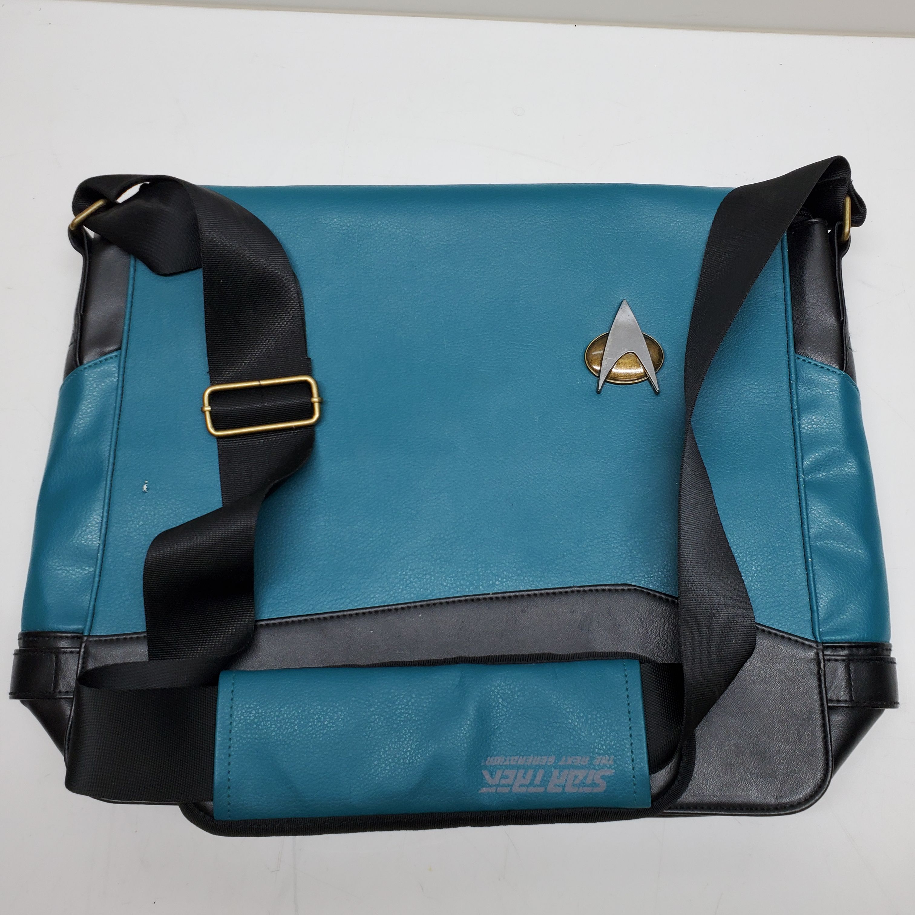 Buy the Star Trek The Next Generation Turquoise Starfleet Messenger Bag ...