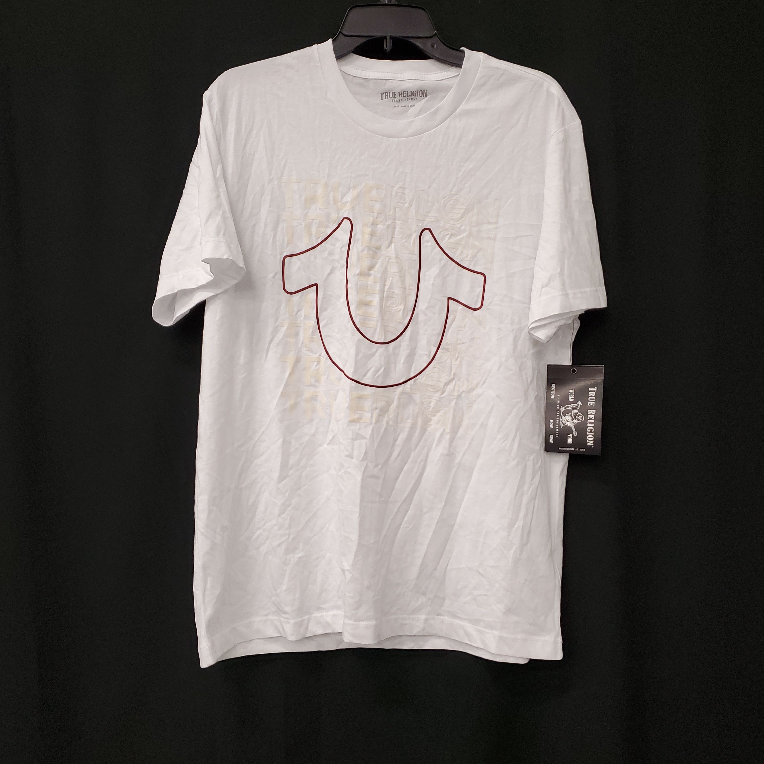 True religion shirt sales white and red