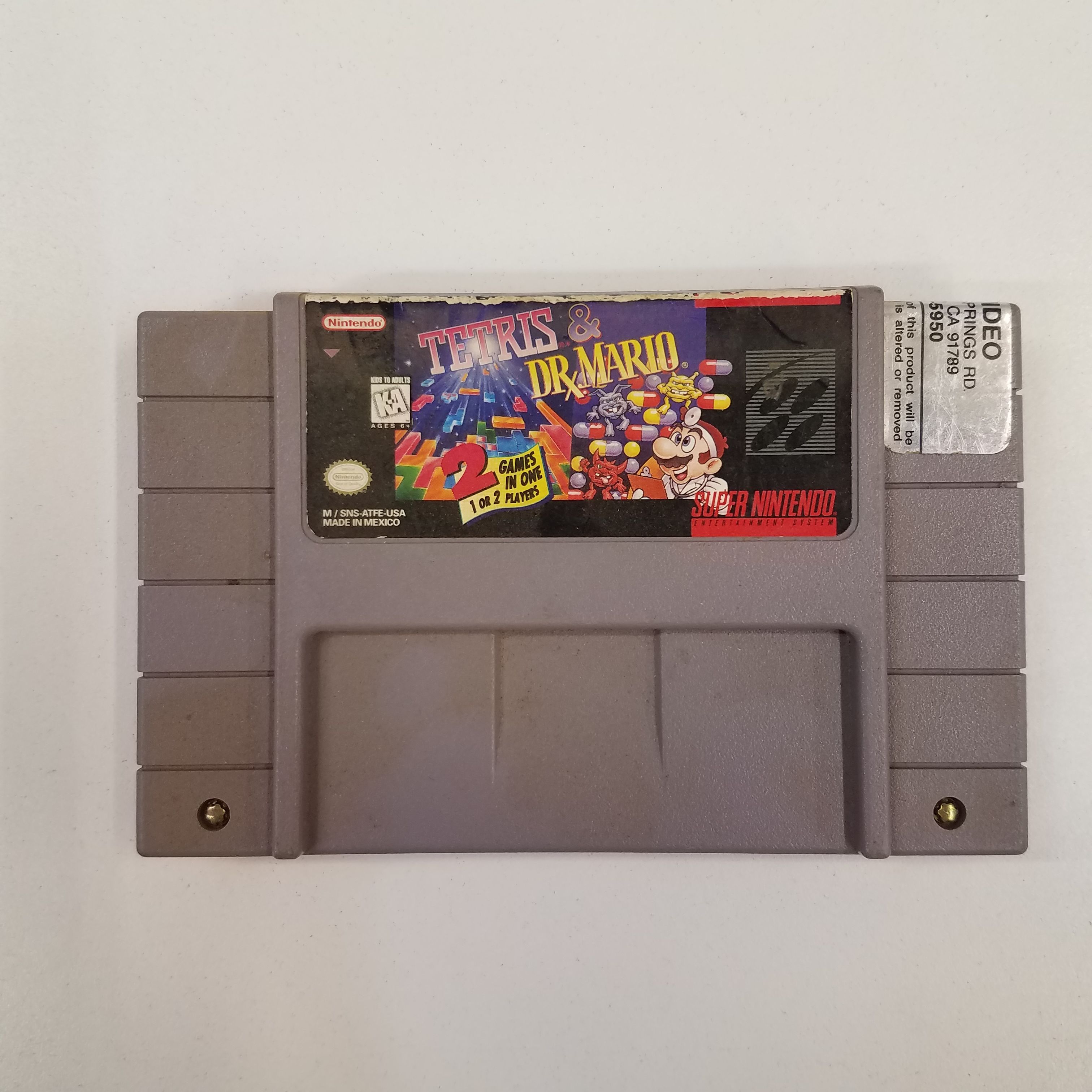 Buy the Tetris & Dr Mario - Super Nintendo | GoodwillFinds