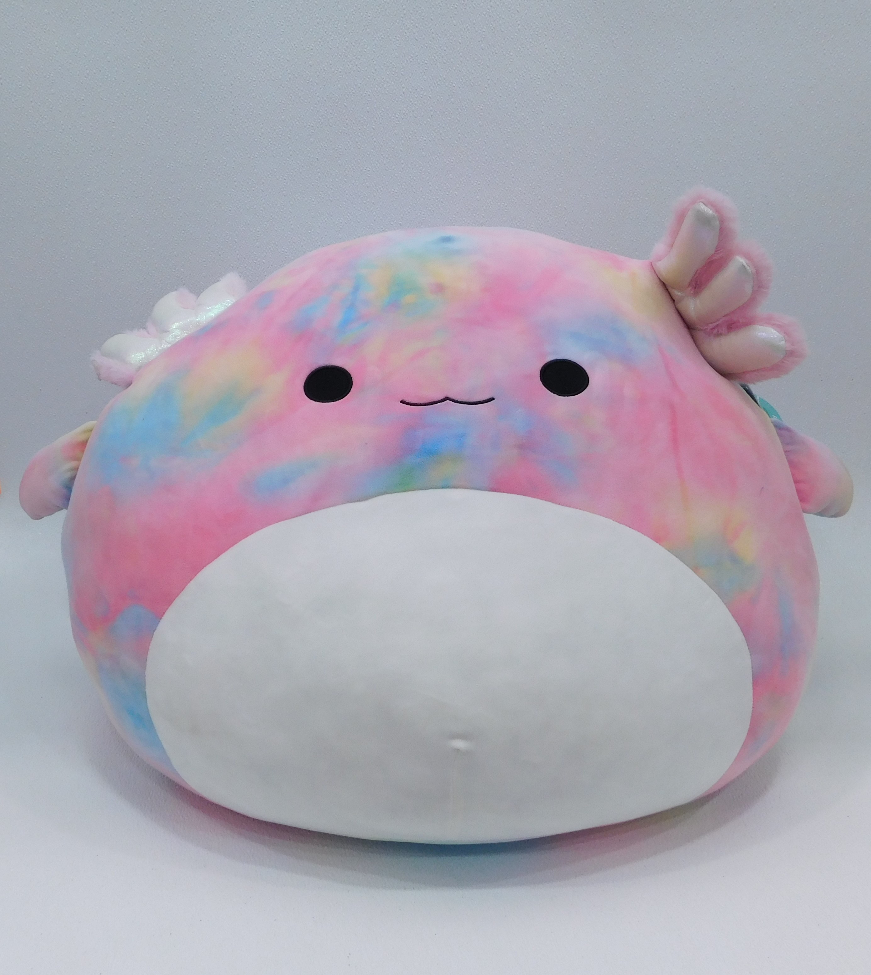 Buy the Squishmallow Jumbo Tinley Tie Dye Axolotl Plush Toy w/ Tag