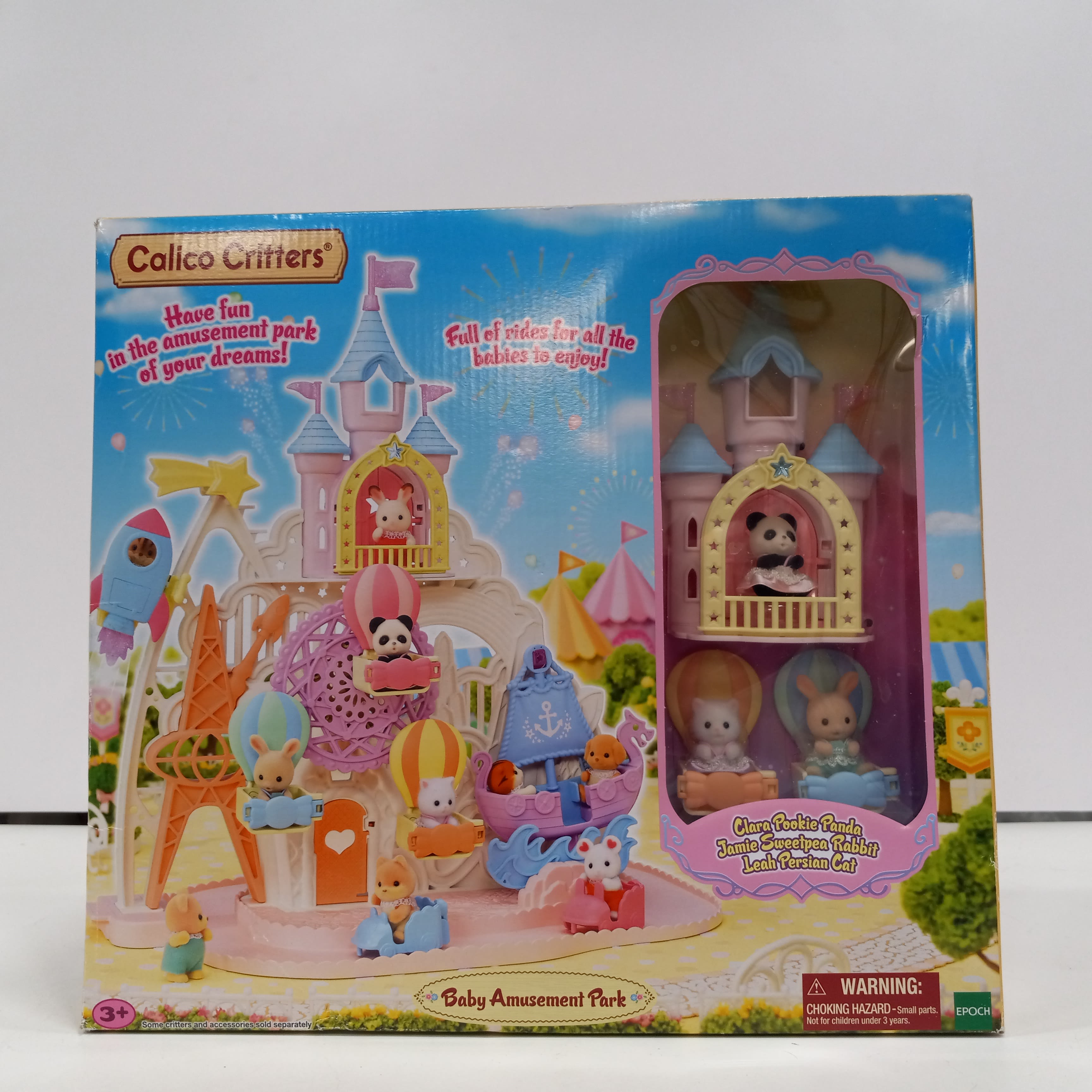 Buy the Calico Critters Baby Amusement Park Playset in Box | GoodwillFinds