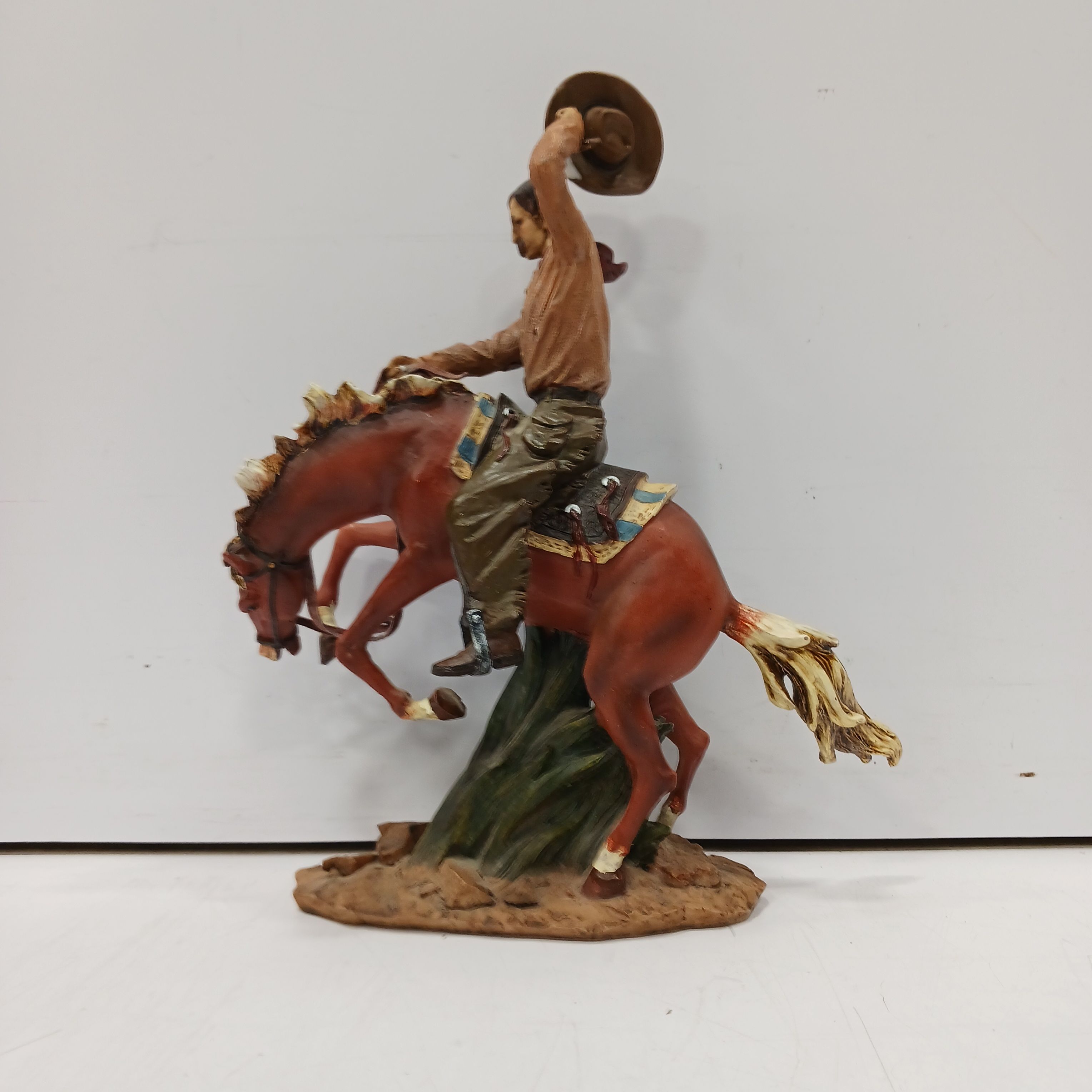 Buy the Cowboy on Horse Figurine | GoodwillFinds