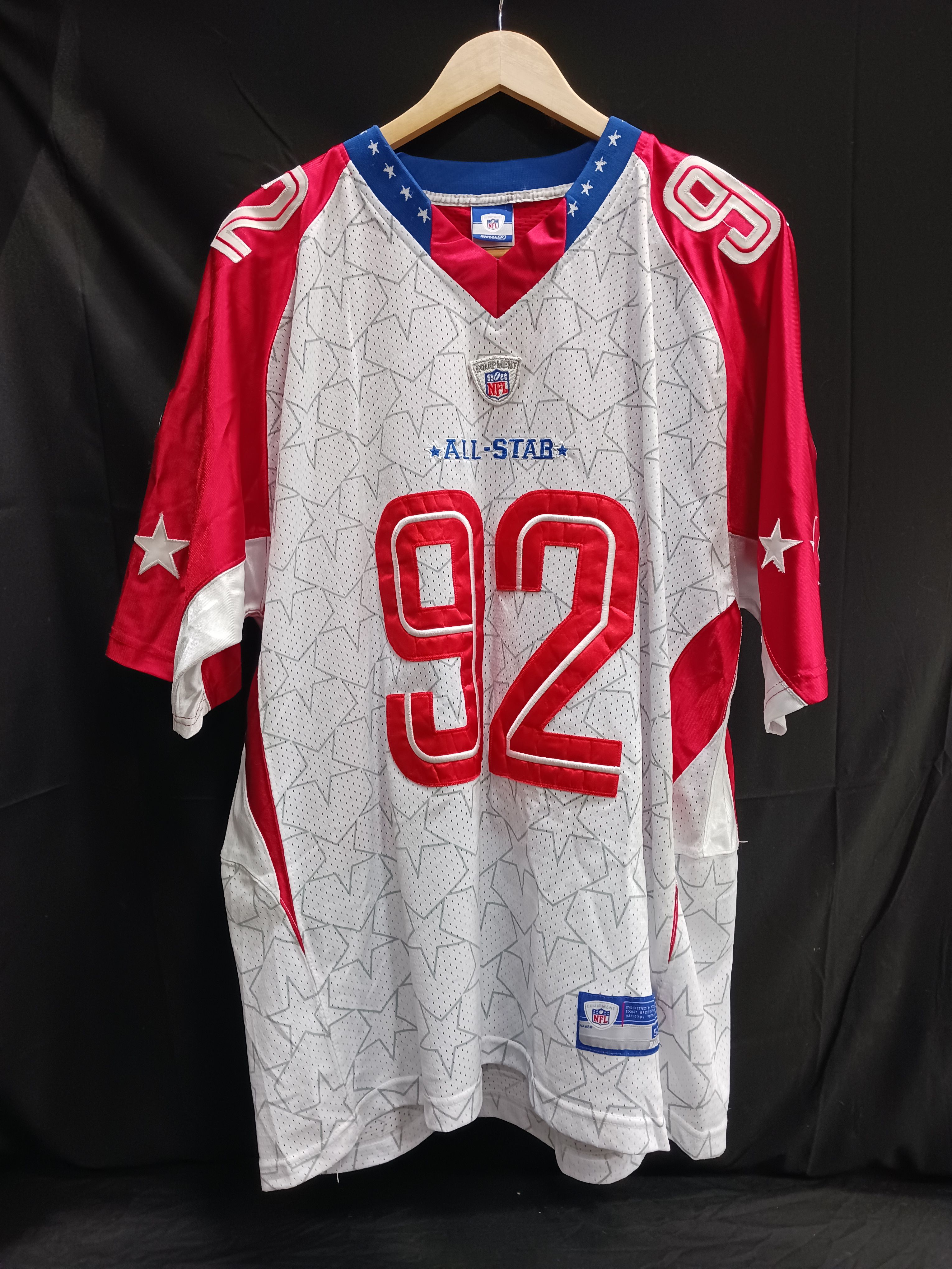 Buy the NFL All-Star Men Red/White Jersey Size 52 Pullover