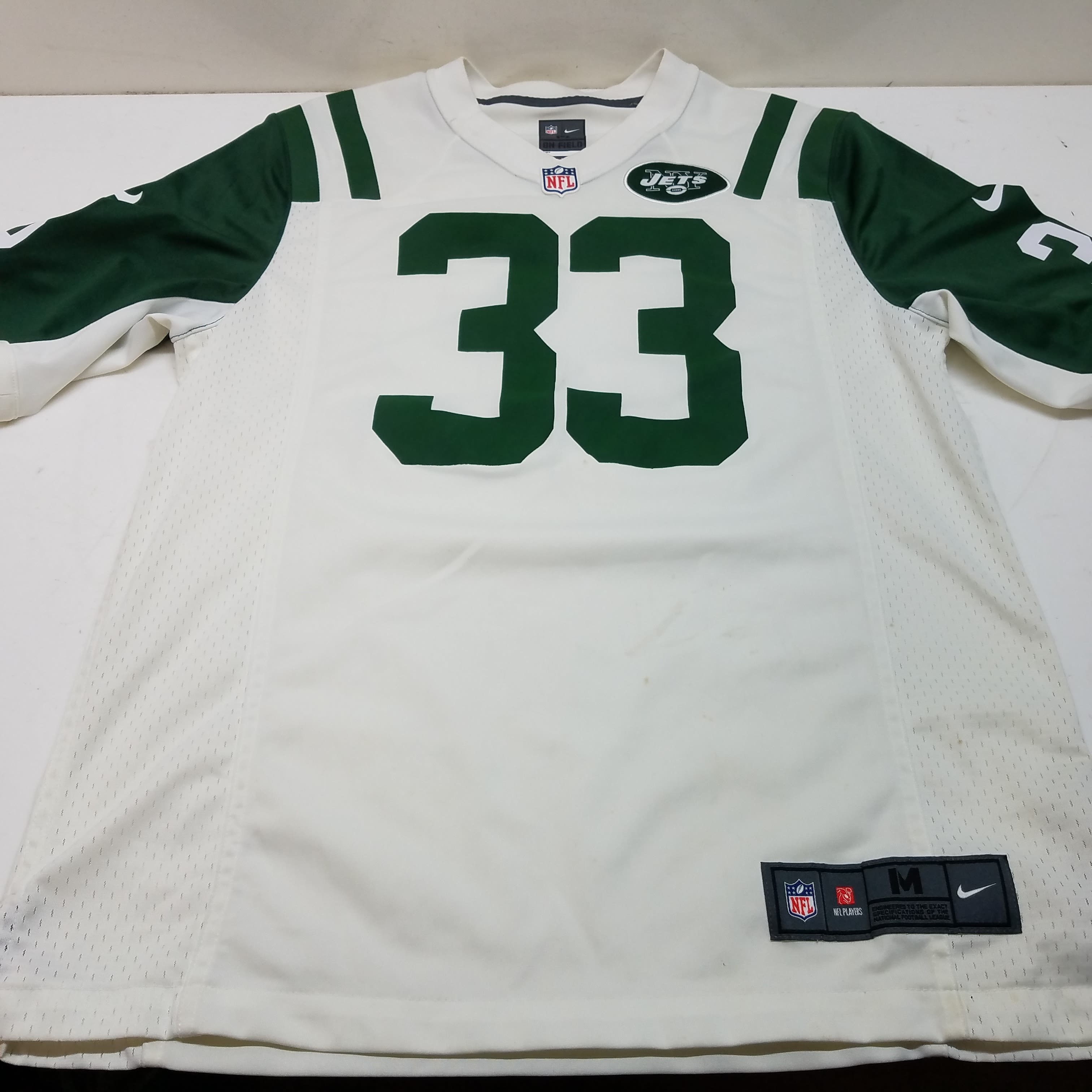 2019 NEW YORK JETS ADAMS #33 NIKE GAME JERSEY (AWAY) L - W/TAGS