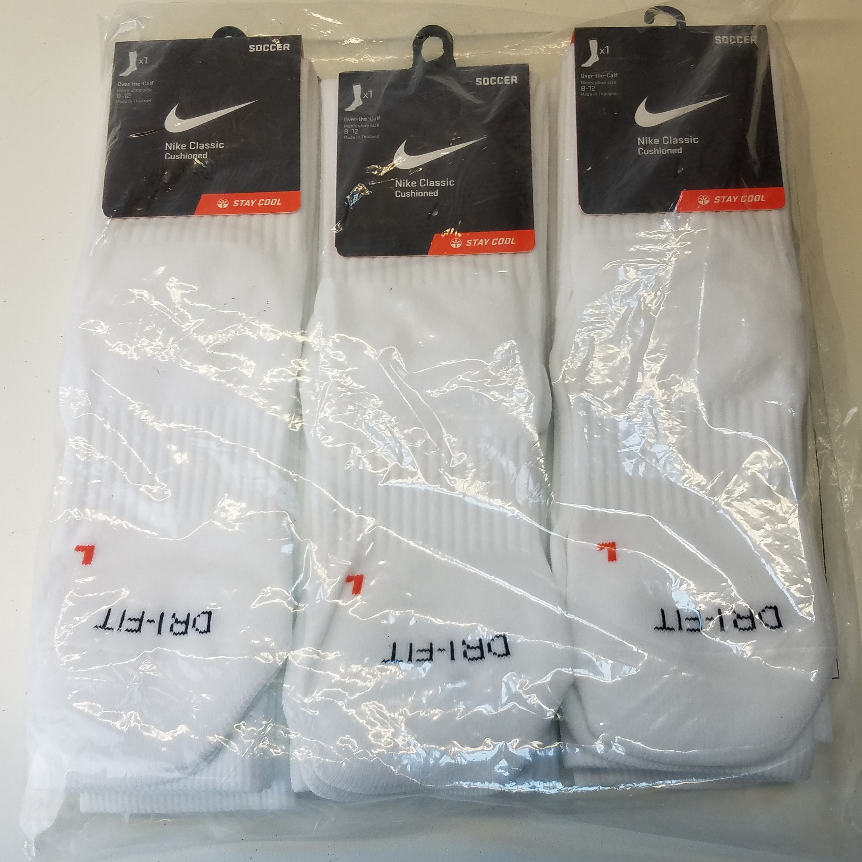 Nike Socks, Classic Cushioned, Over-the-Calf, Men's, Large 8-12