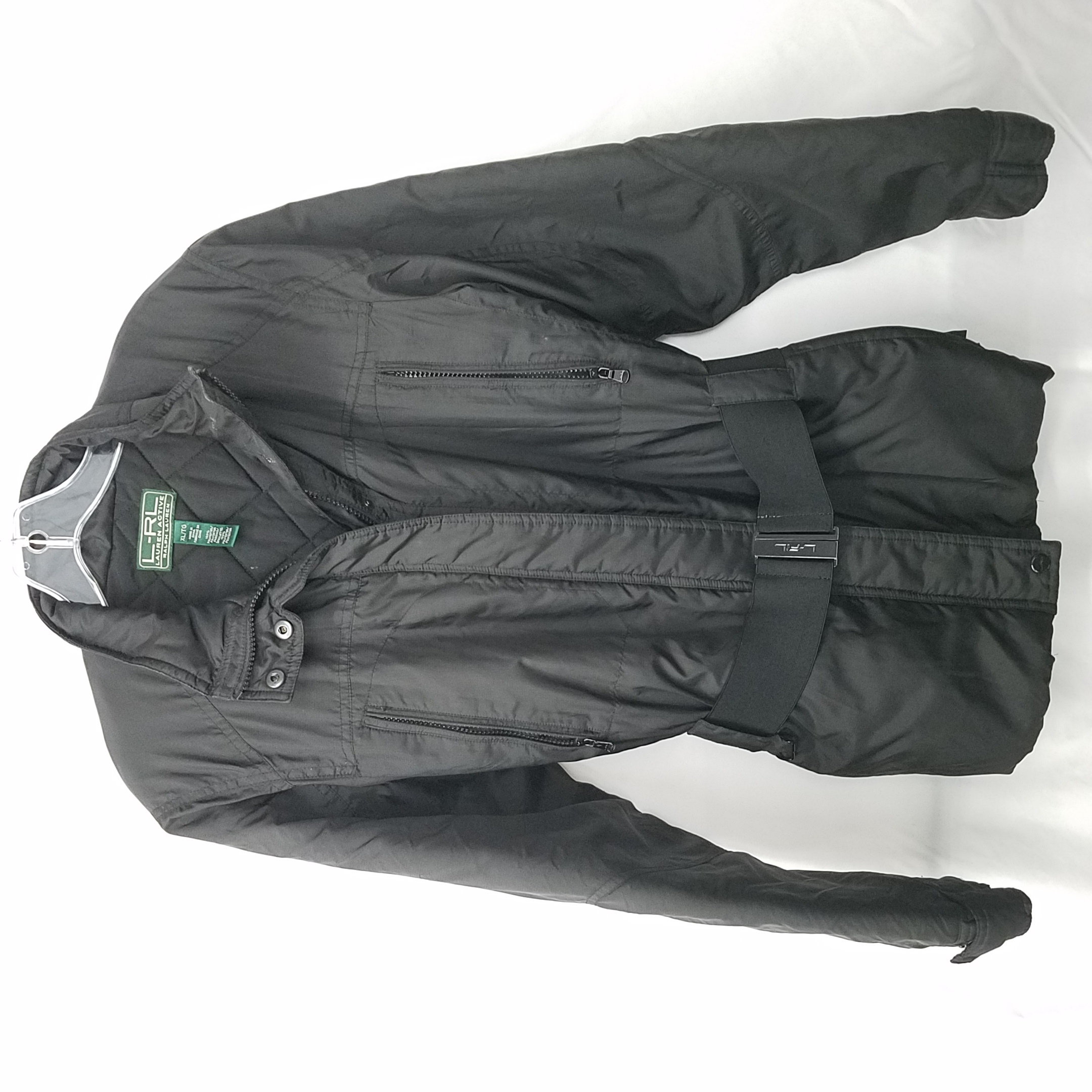 Buy the Lauren Active Ralph Lauren Women's Black Belted Puffer Jacket XL |  GoodwillFinds