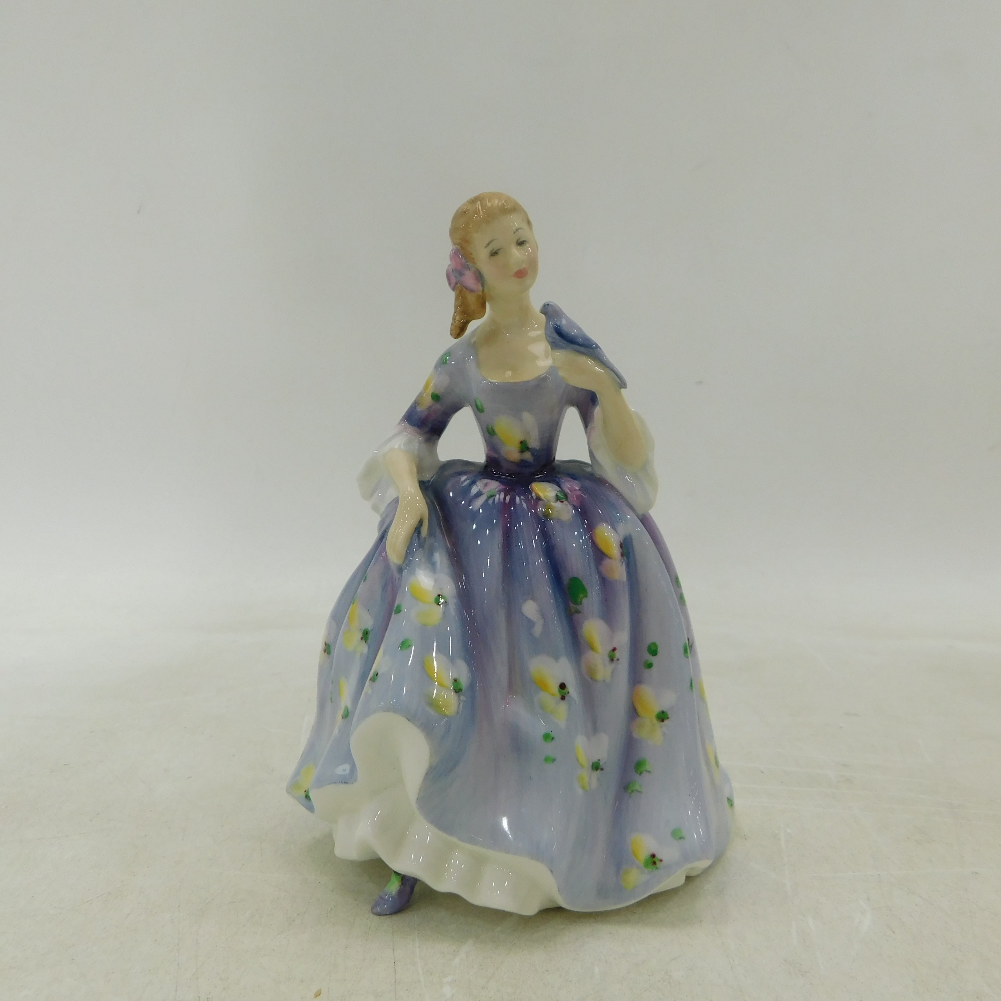 Buy Vintage Royal Doulton Nicola Holding Bird 2804 Bone China Figurine for  USD 62.99 | GoodwillFinds