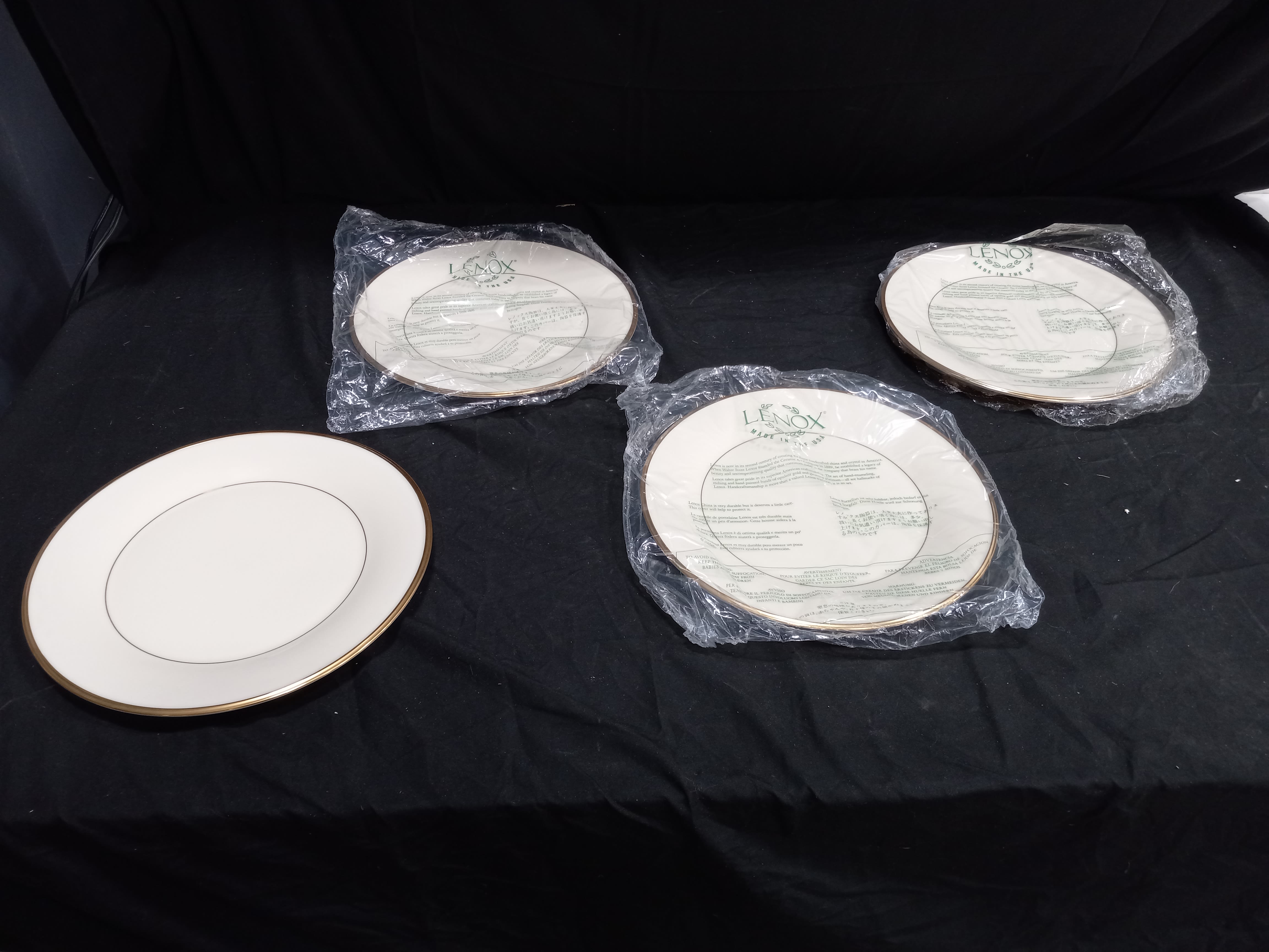 Eternal Night Stainless Steel Divided Plates 2Pcs Dinner Plates