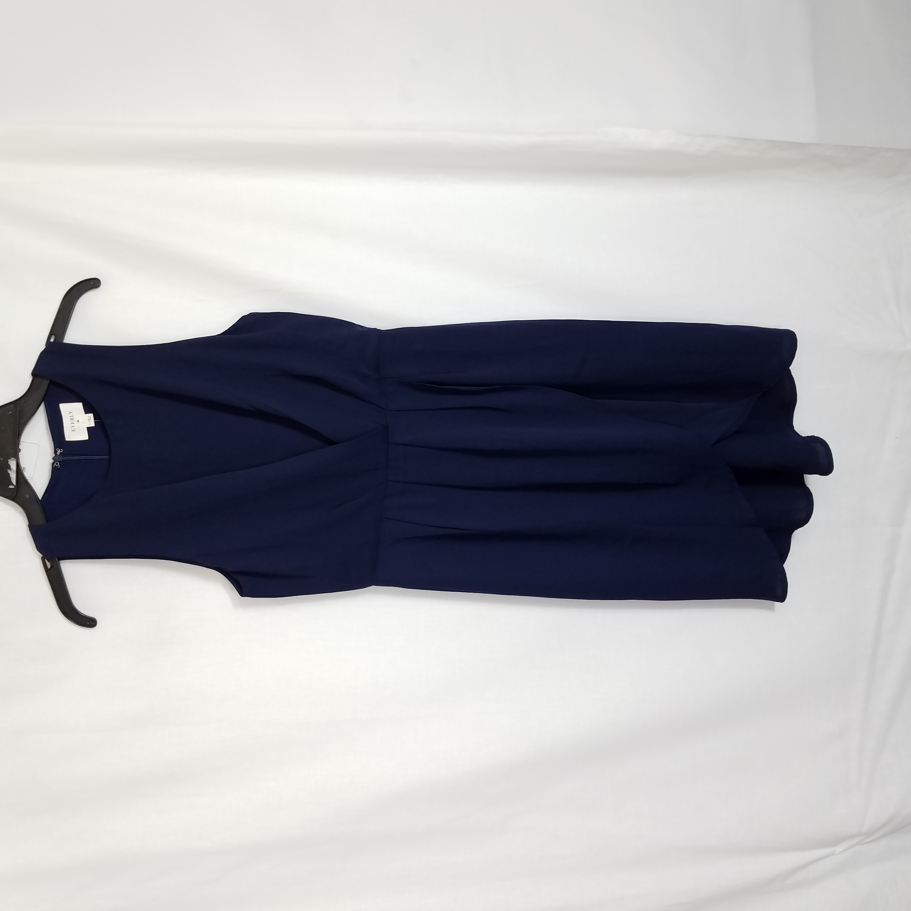 Buy the Everly Navy Blue Sleeveless Dress Sz S NWT | GoodwillFinds