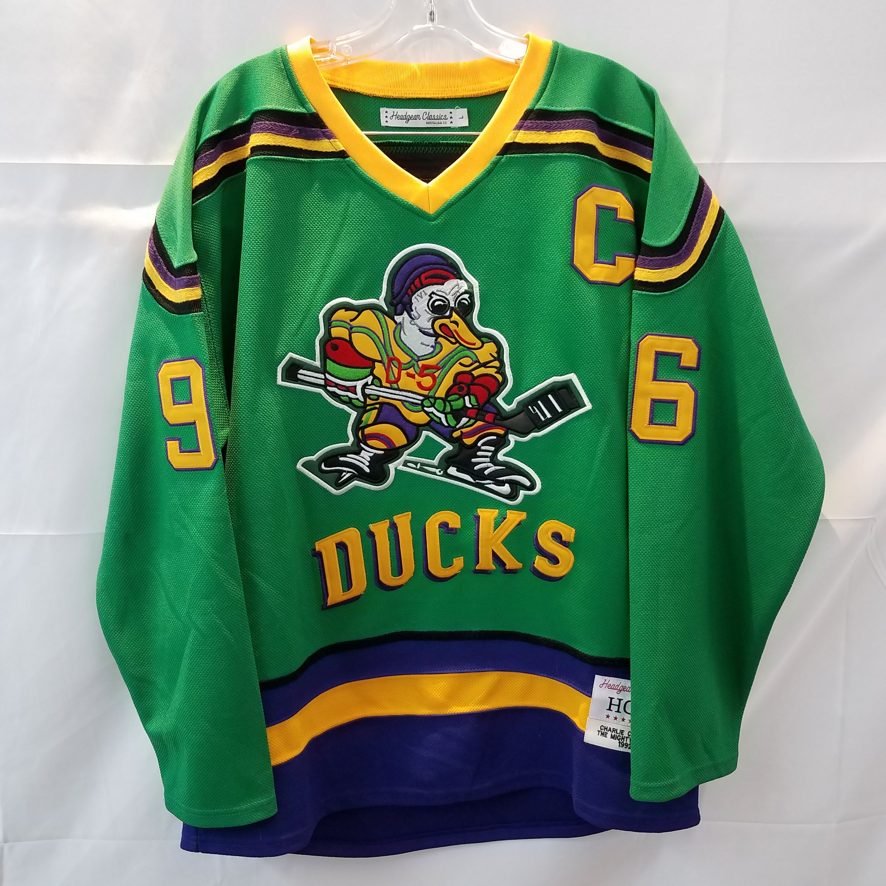 Mighty Ducks Conway Throwback Hockey Jersey for Sale in