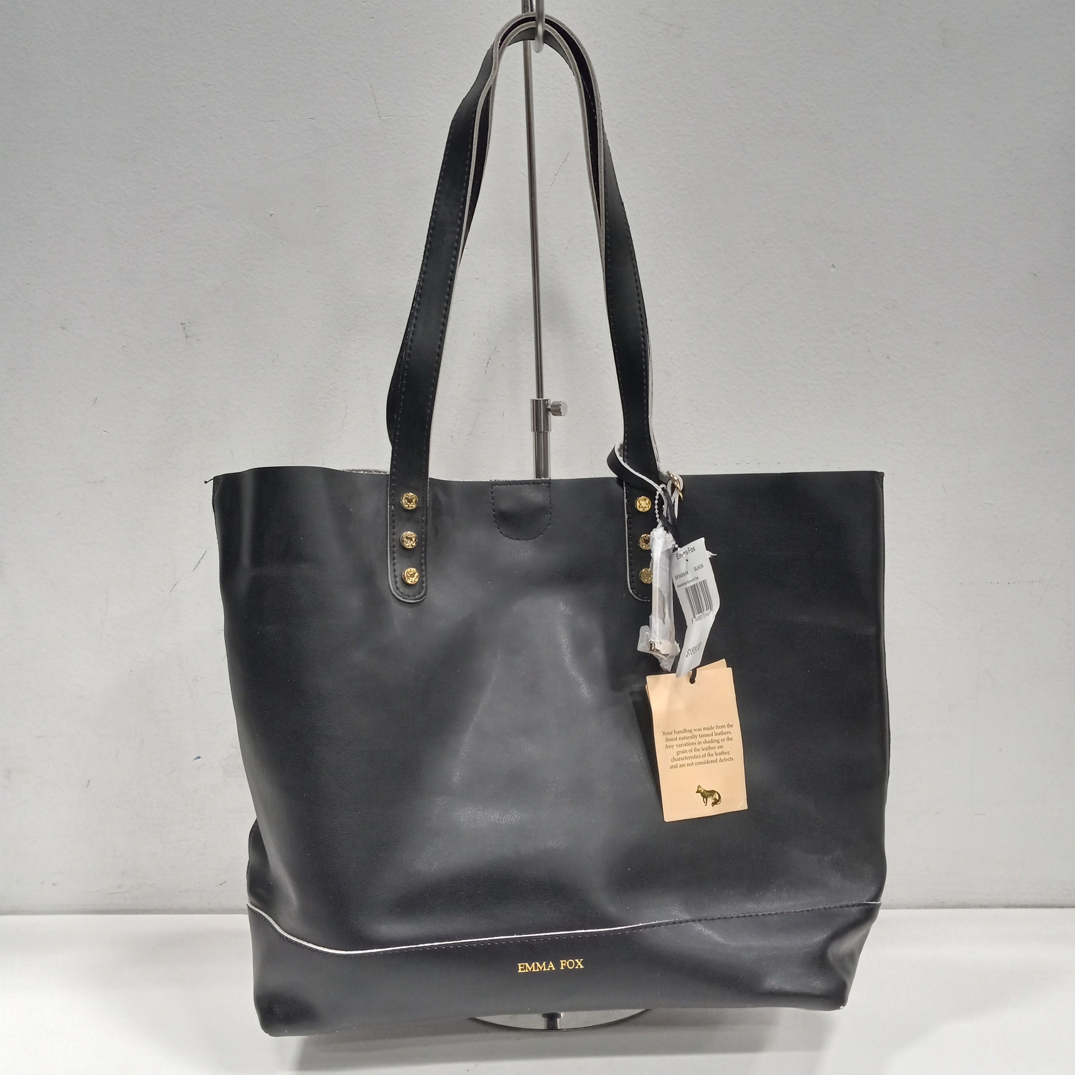 Emma fox black leather purse new arrivals