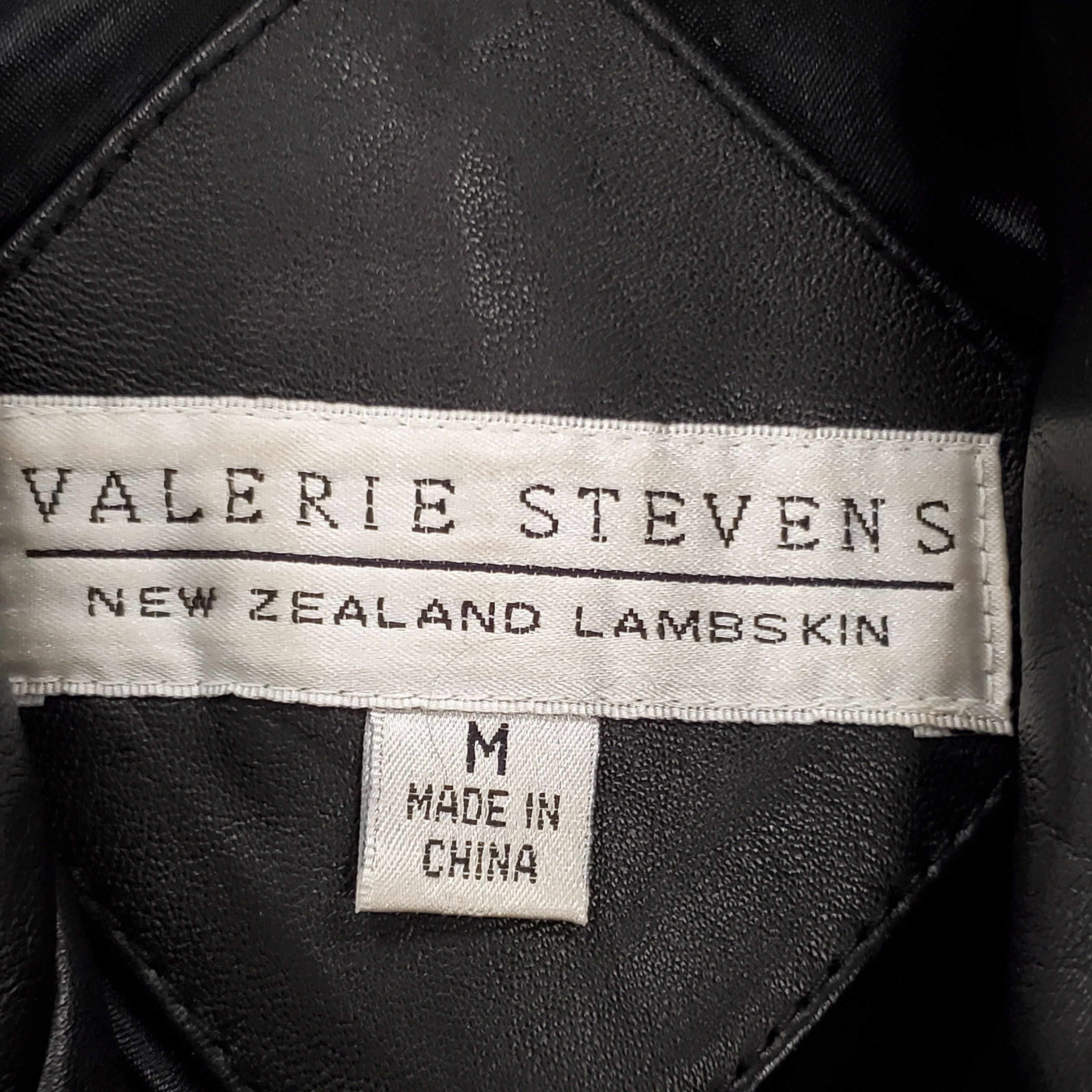 Valerie Stevens Black Leather Pants for Women