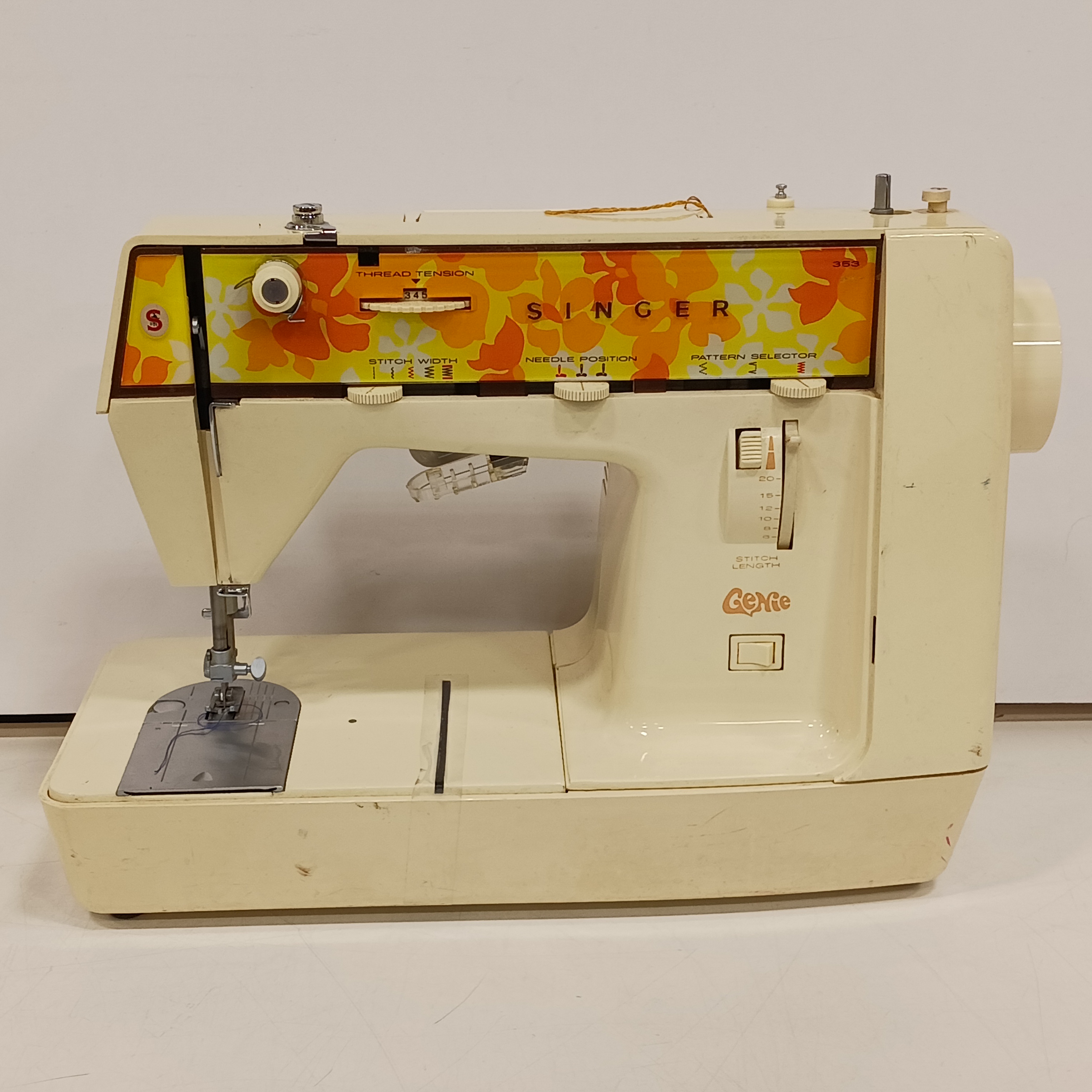 Buy the Vintage Singer Genie Sewing Machine GoodwillFinds