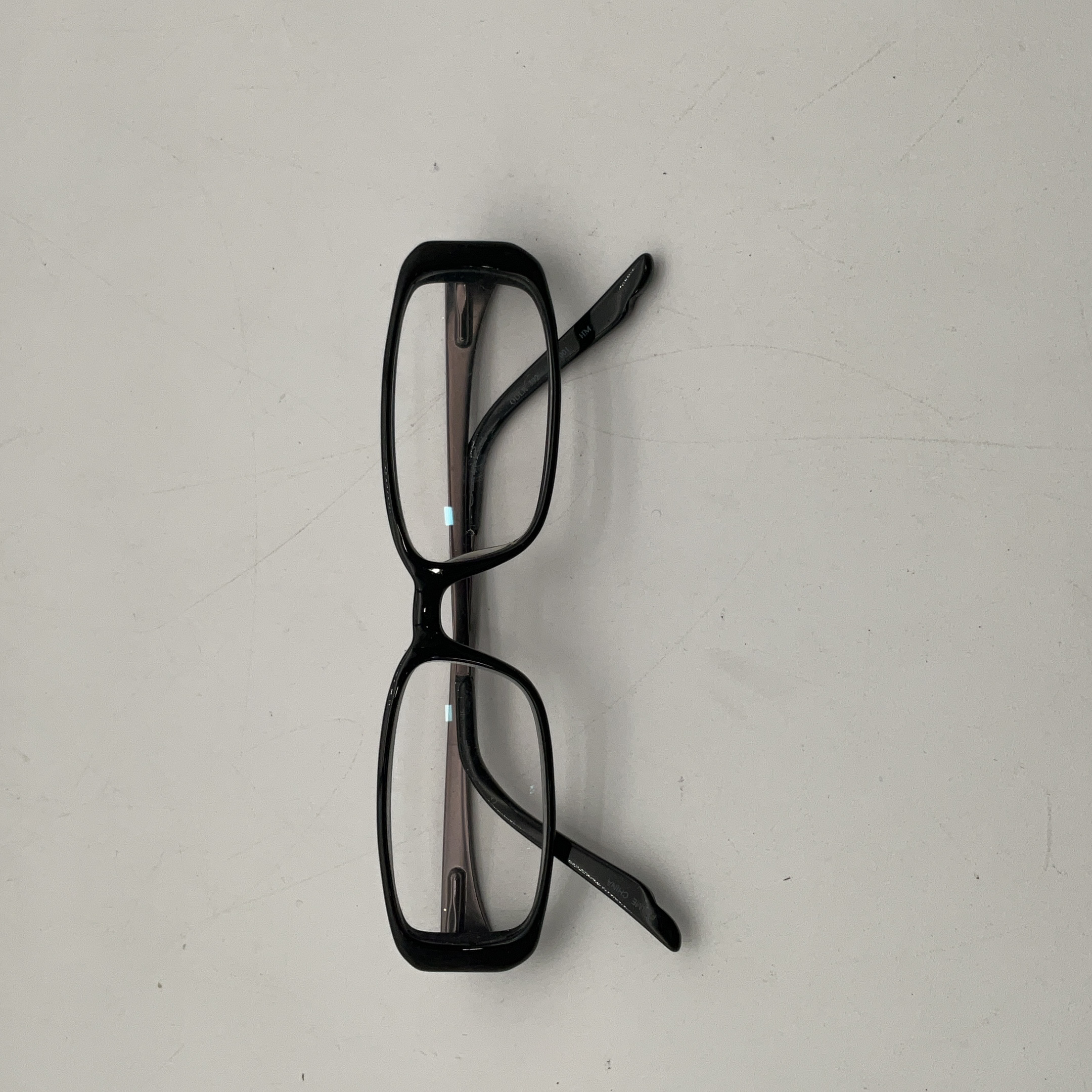 Buy the Womens Black Purple Frame Clear Lenses Rectangle Eyeglasses ...
