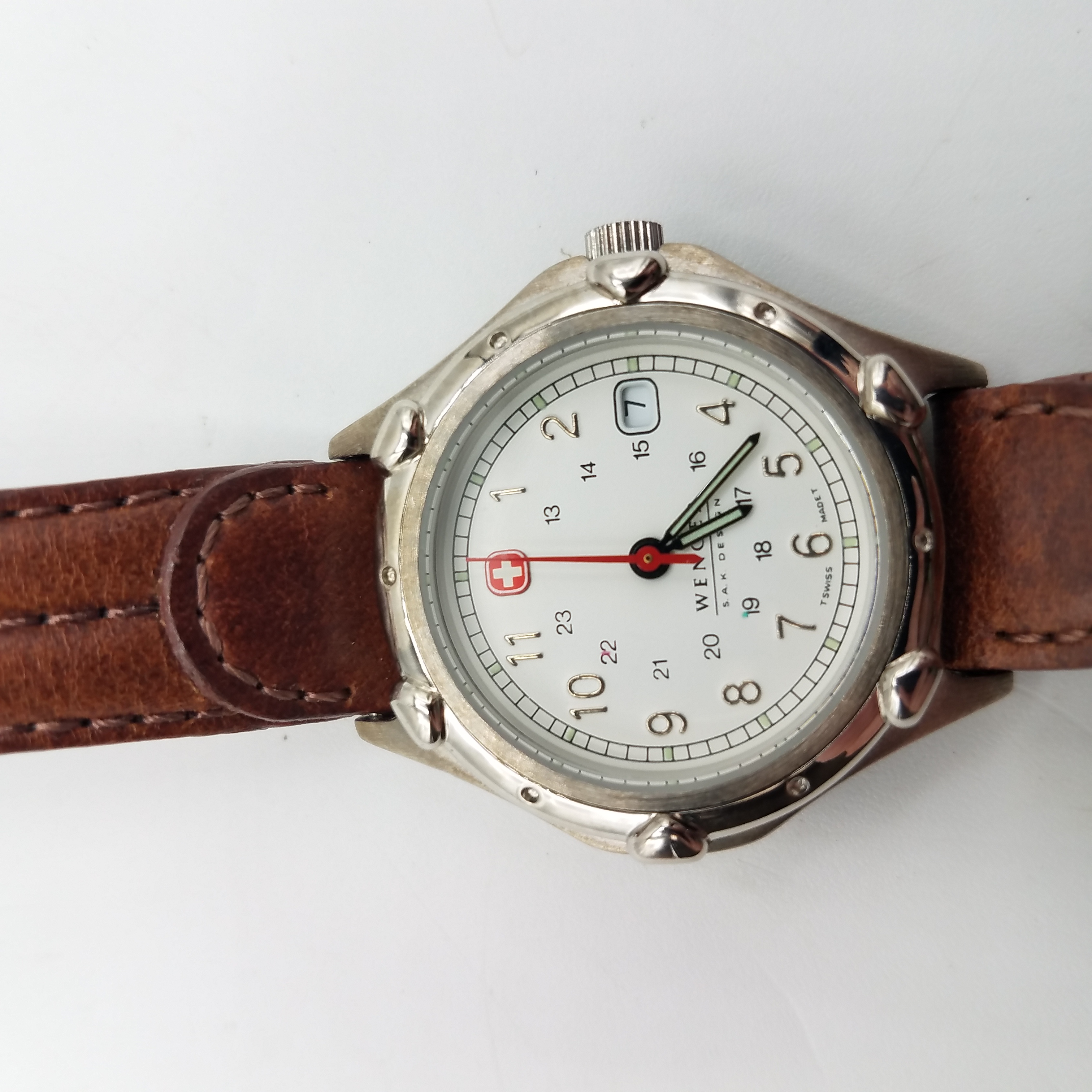 Buy the Wenger S.A.K. Design Boeing Wristwatch Runs | GoodwillFinds