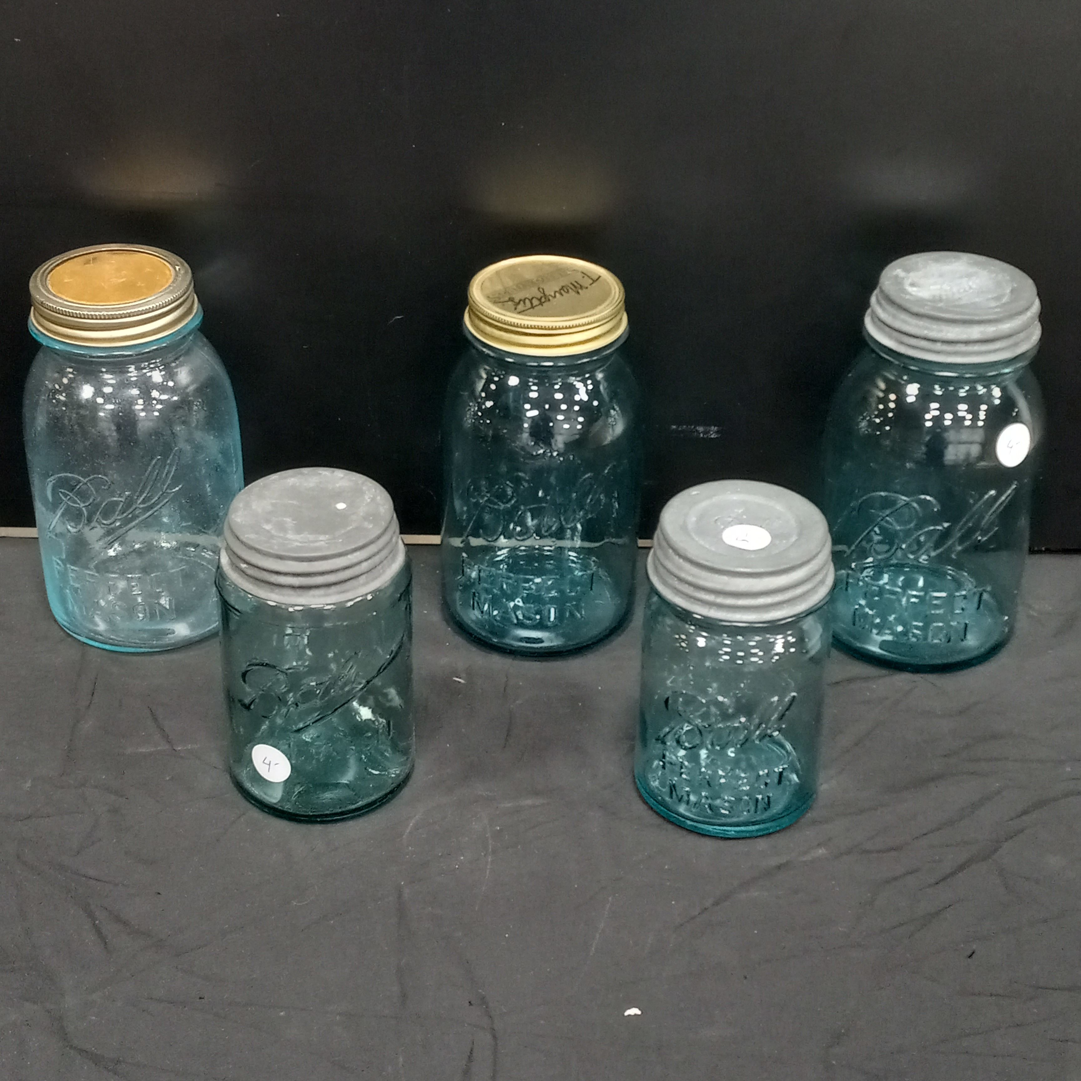 Lighted Jar Collection, Handpainted Standard Pint Mason Jars, 5 Inches Tall  With Battery Operated Tea Light Included. Jars Sold Individually 