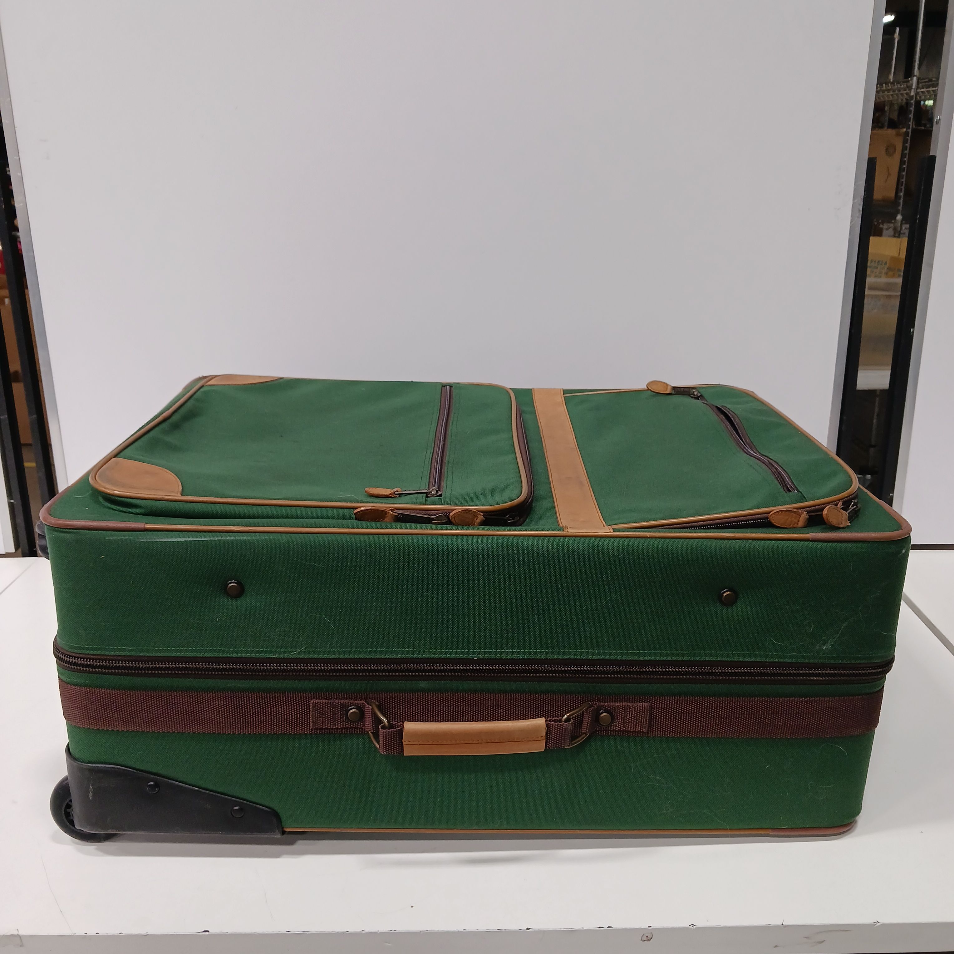 Buy the LL Bean Green Luggage | GoodwillFinds