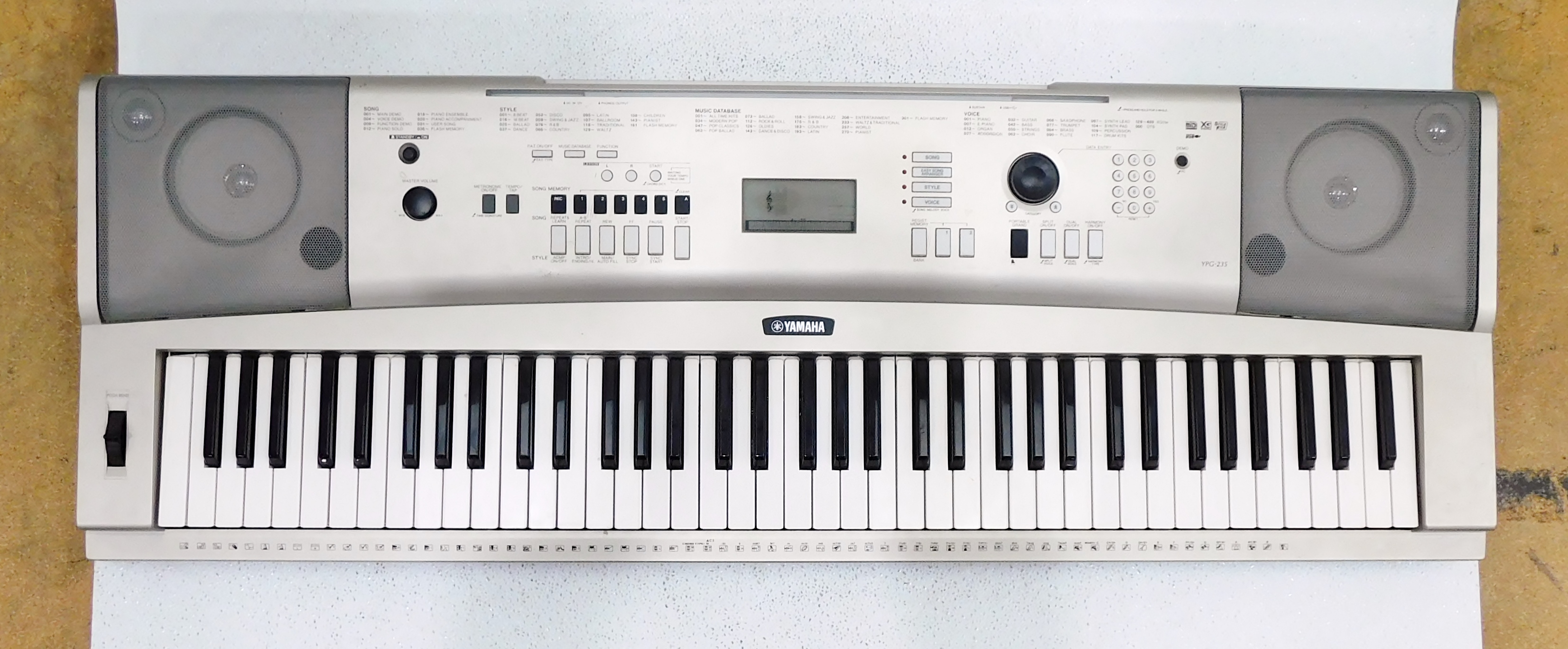 Buy the Yamaha Model YPG-235 Digital Piano/Keyboard | GoodwillFinds