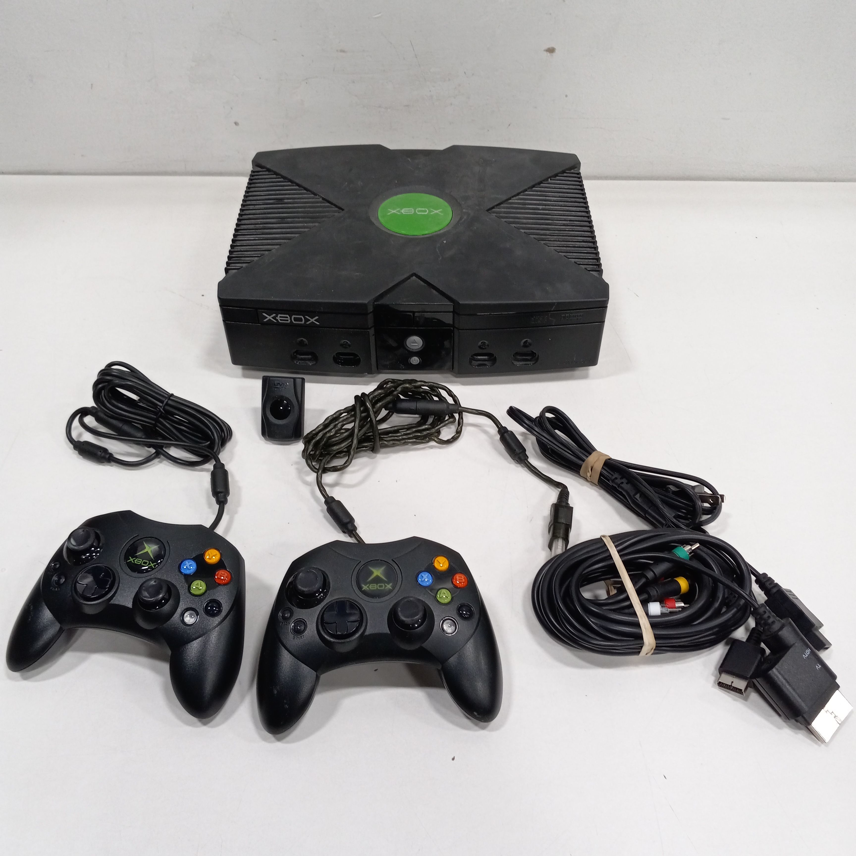 Buy the Original Microsoft Xbox With 2 Controllers And Cords ...