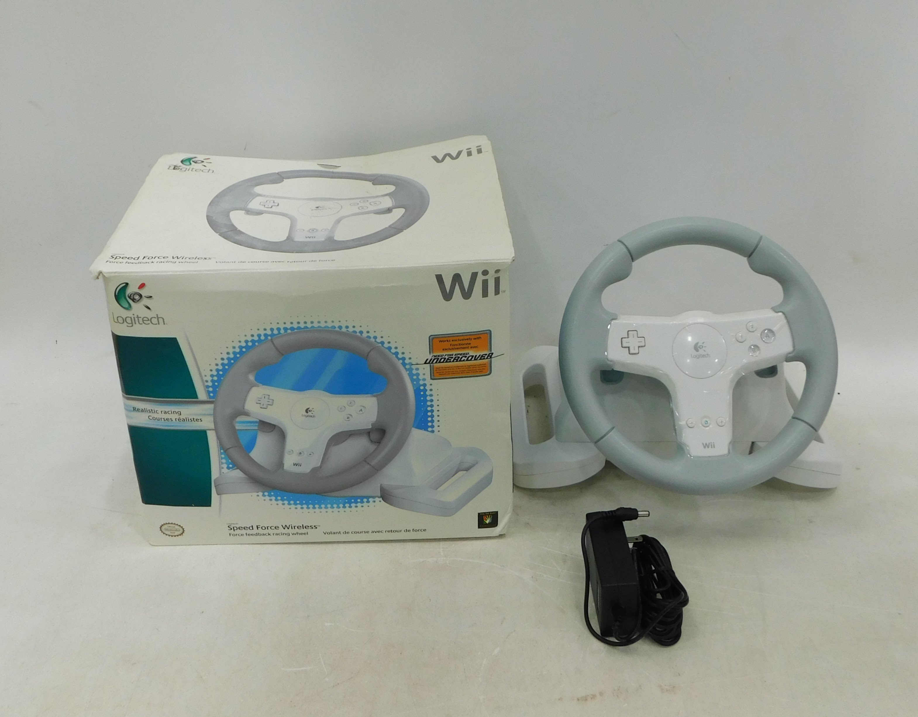 Buy the Logitech Nintendo Wii Speed Force Racing wheel | GoodwillFinds