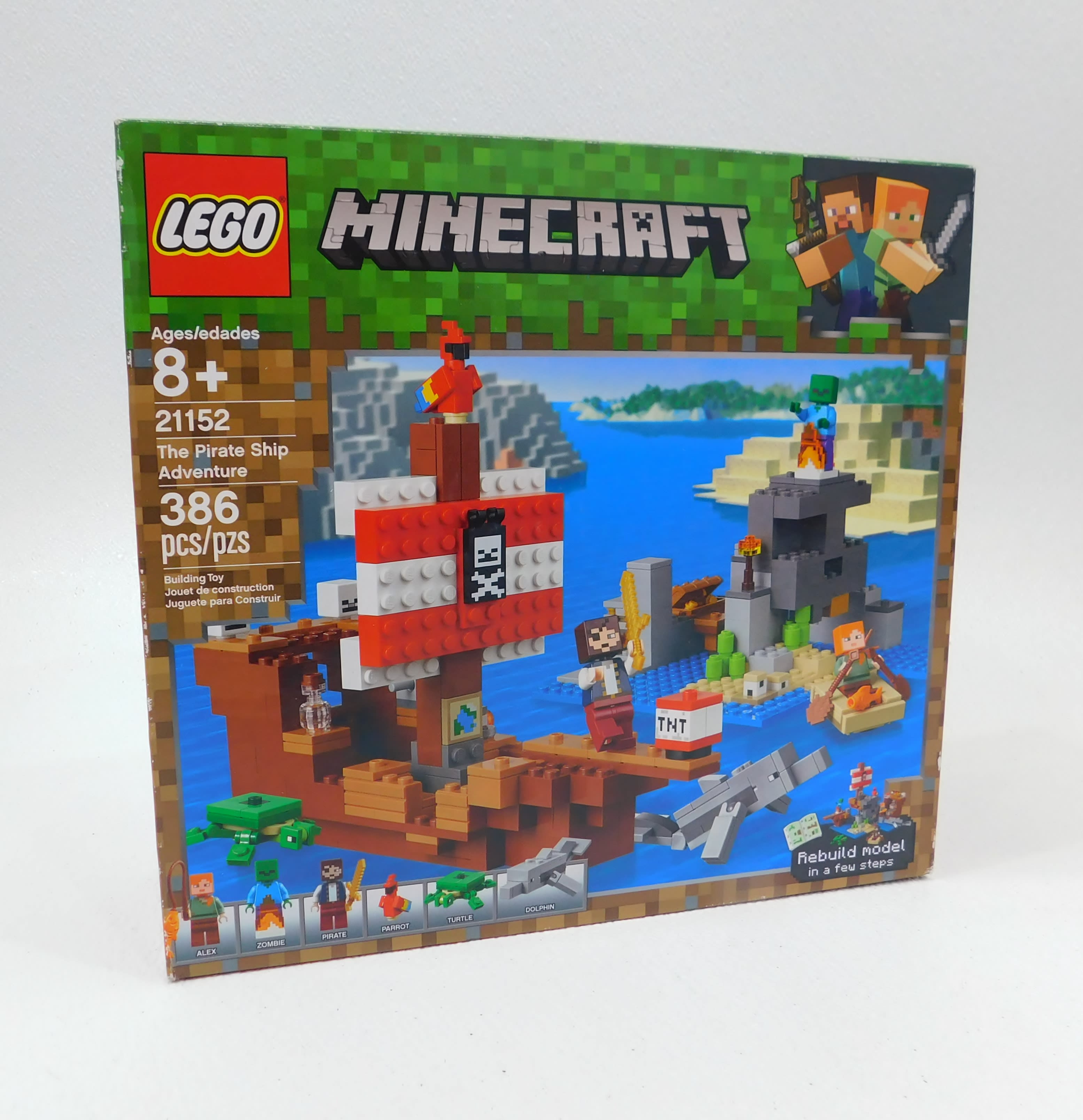 Lego pirate hot sale ship minecraft