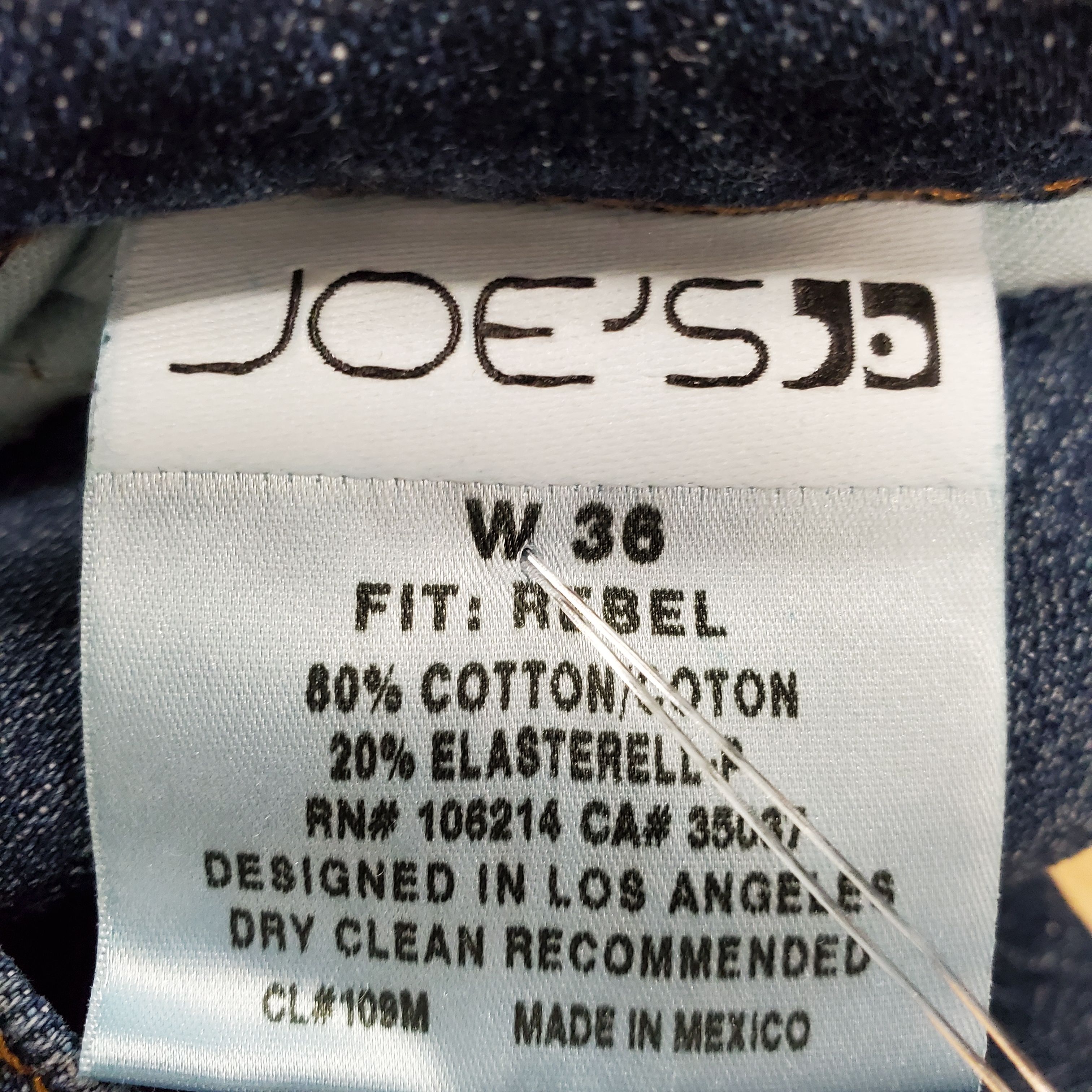 Joe's jeans sales rn 106214 mens