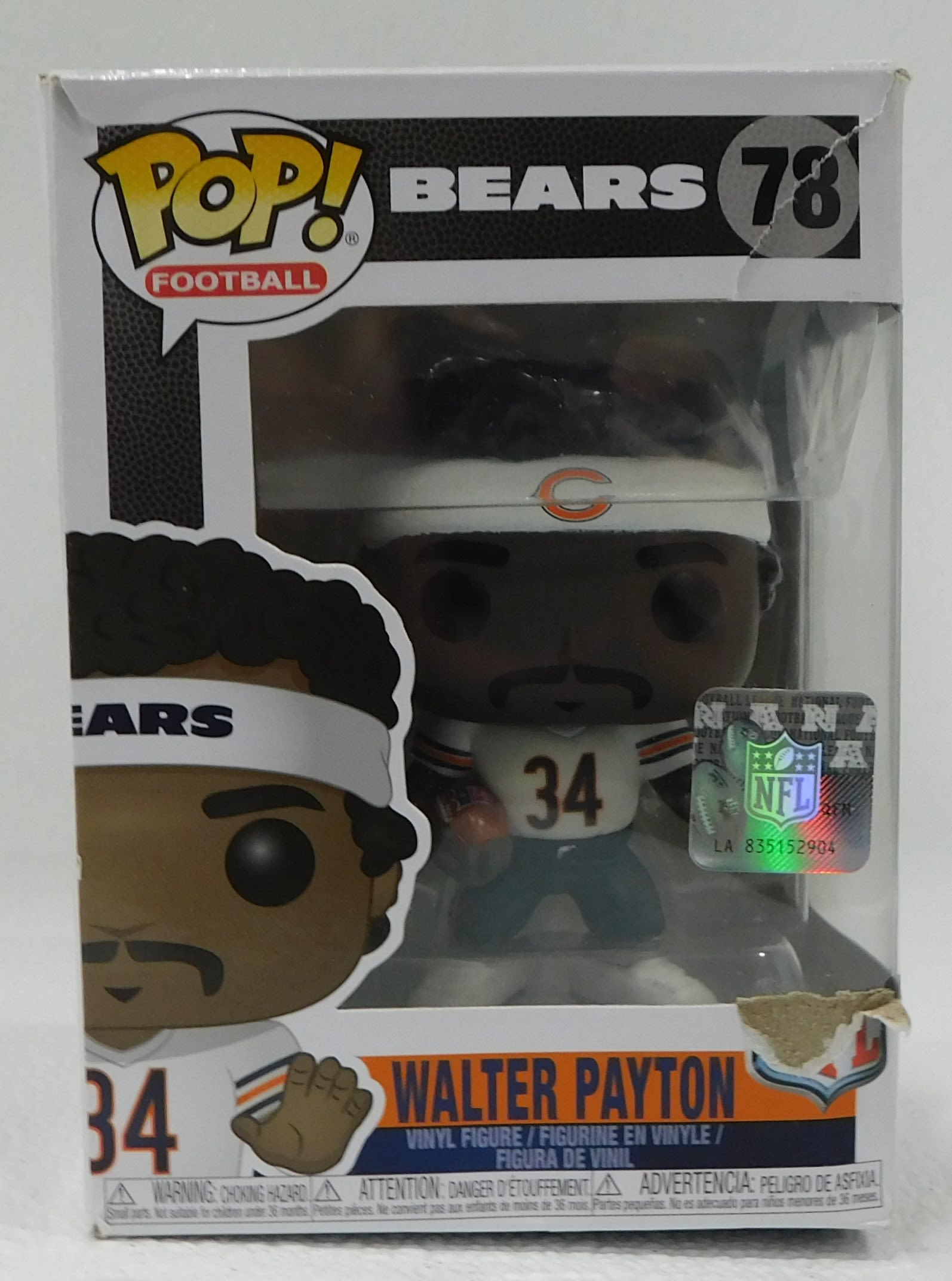 Funko POP! NFL Football Walter Payton Chicago Bears Figure #78