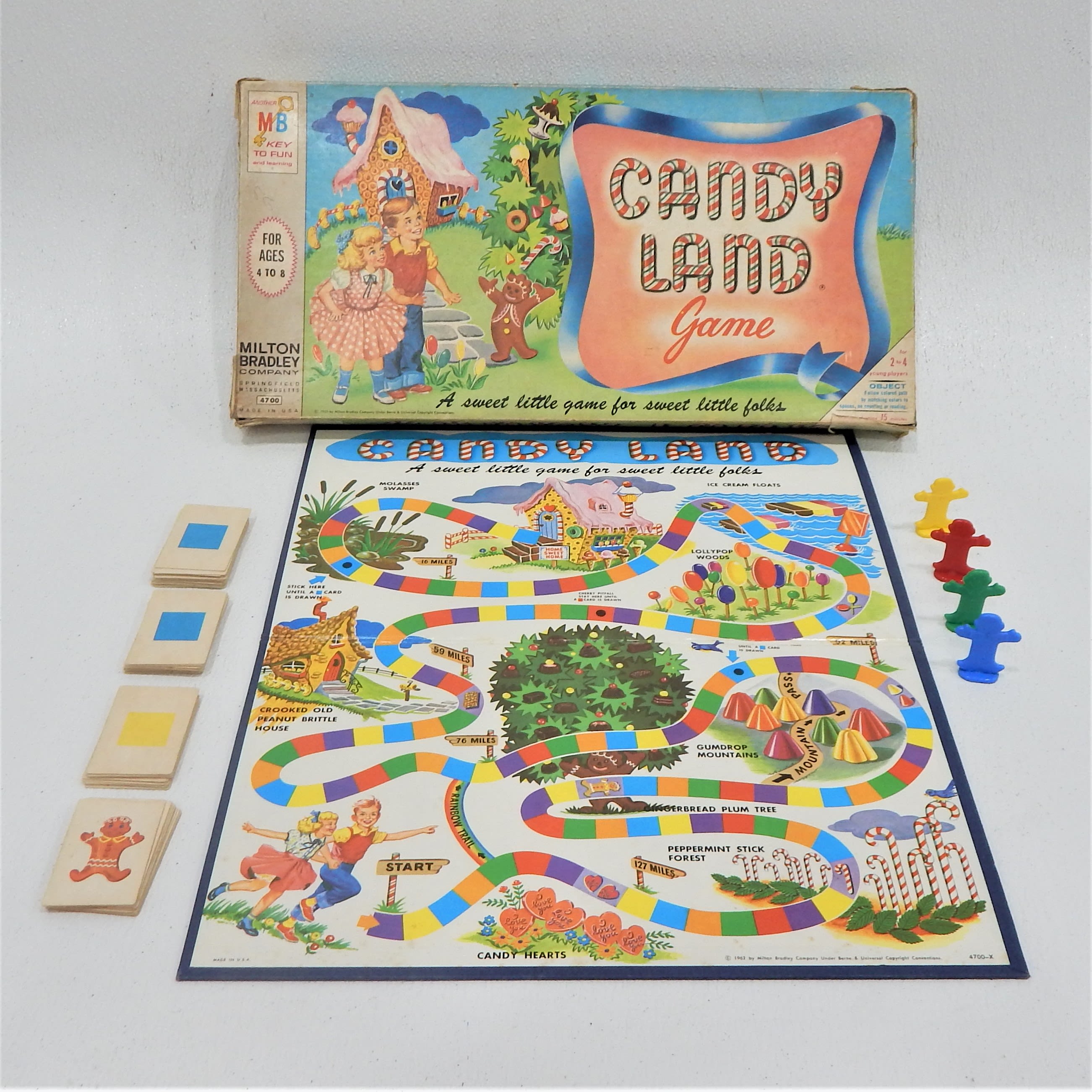 Buy the Vintage Milton Bradley Candy Land Board Game Complete IOB ...