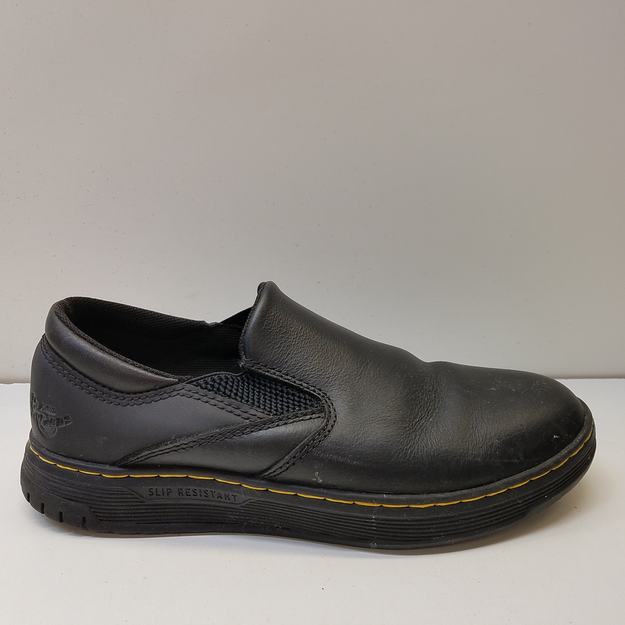 Buy the Dr. Martens Brockley Slip Resistant Loafers Black 8 | GoodwillFinds