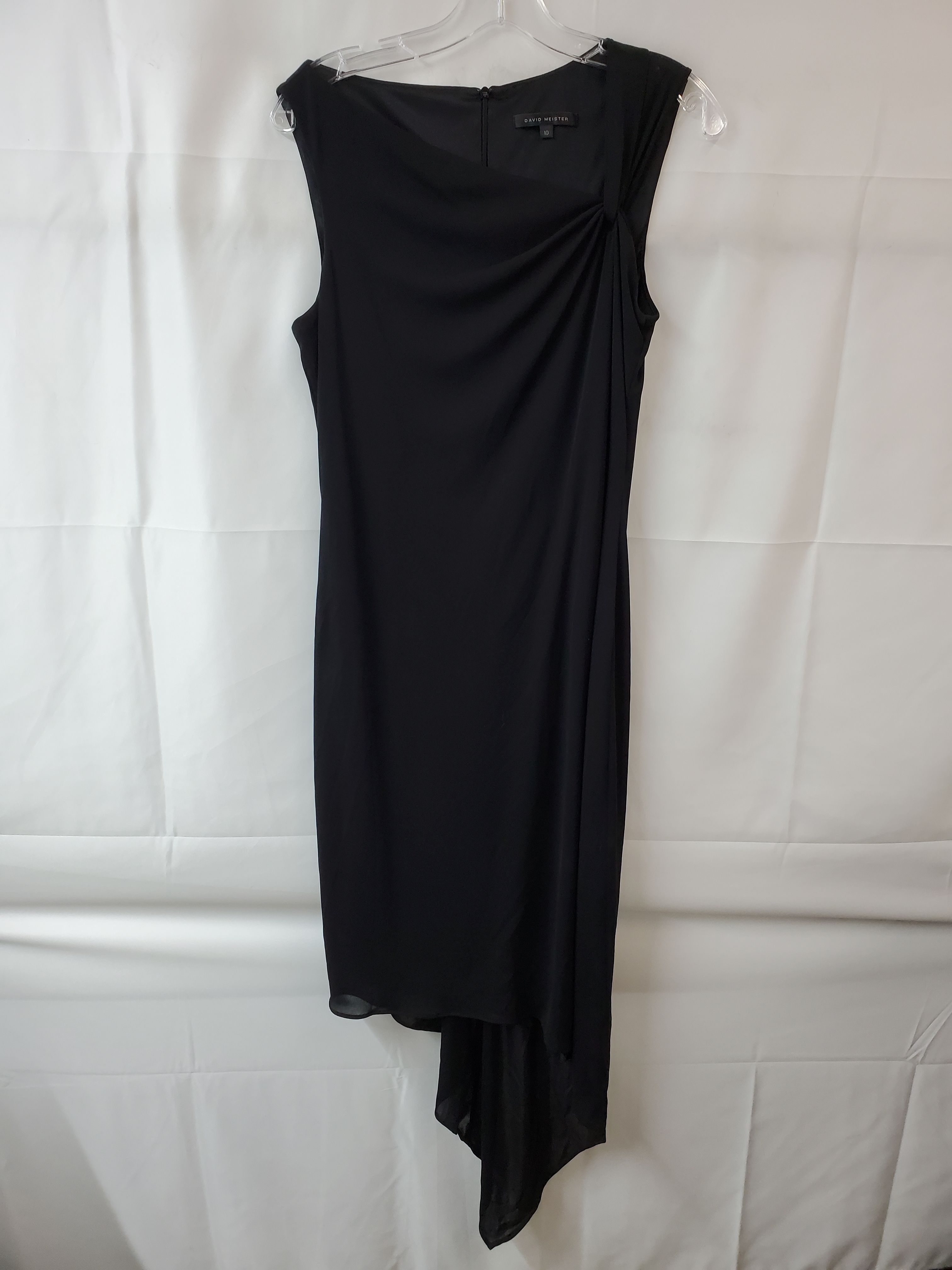 David Meister One Shoulder Dress