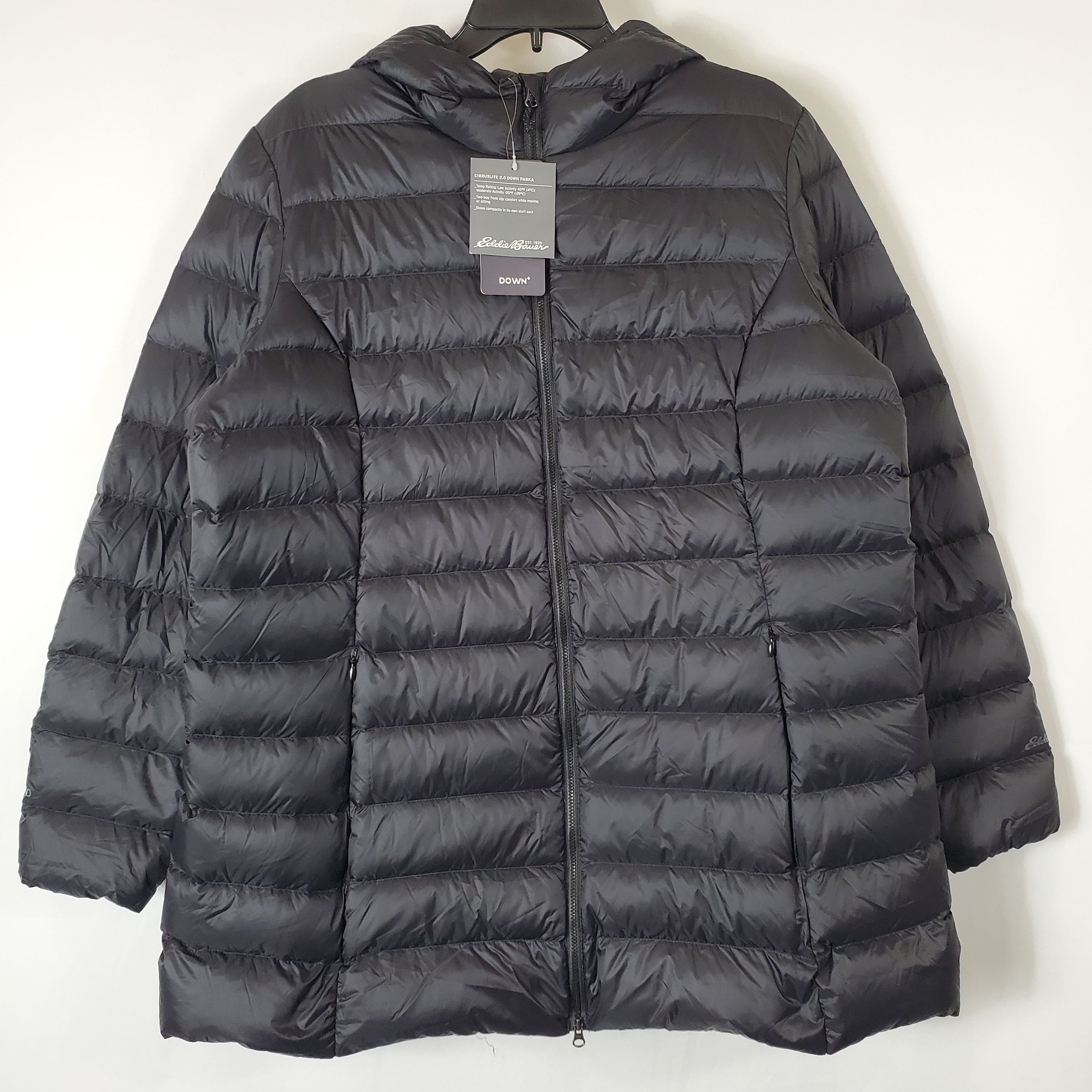 Eddie bauer x karla hooded puffer jacket hot sale