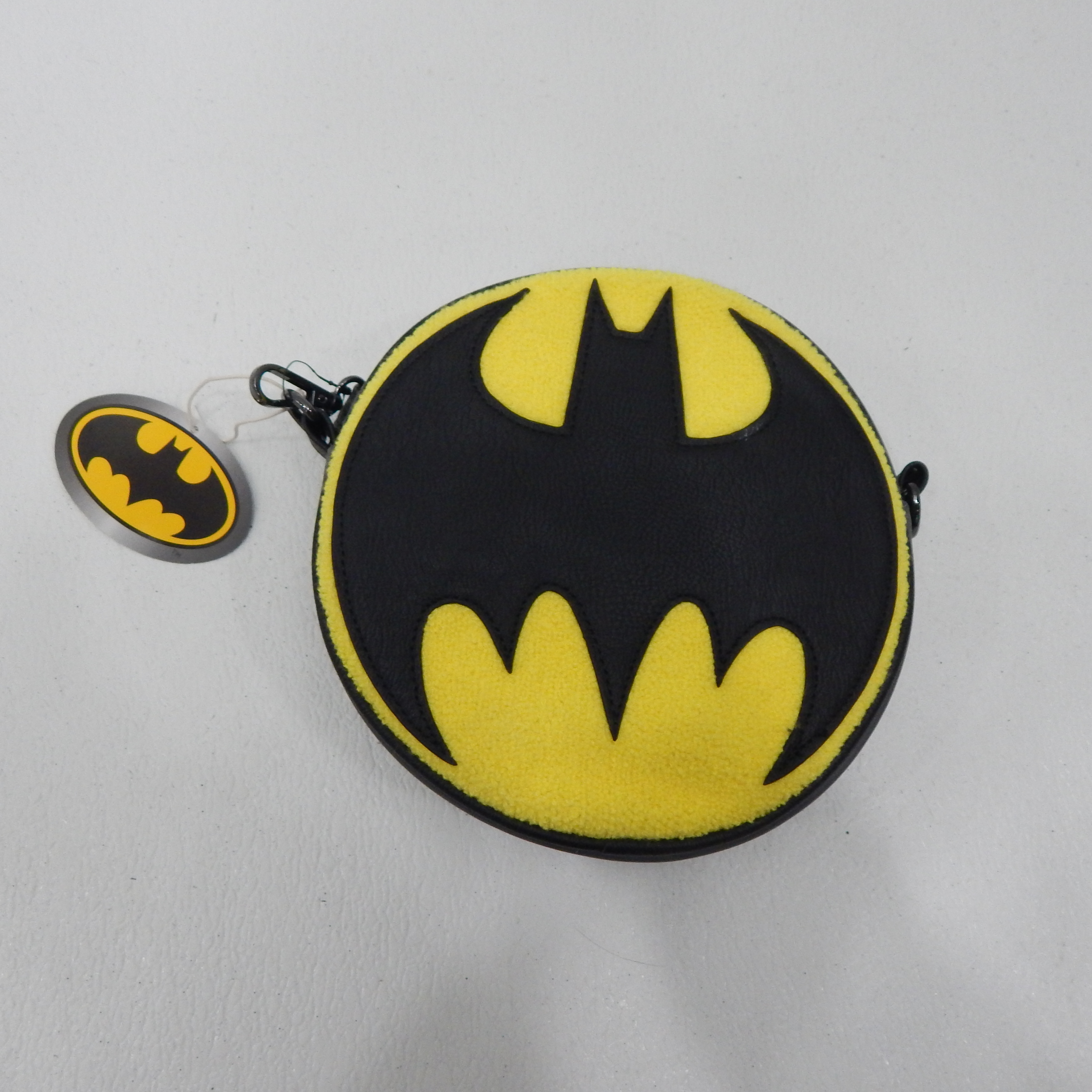 Buy the Loungefly DC Comics Batman Chenille Canteen Crossbody Bag |  GoodwillFinds