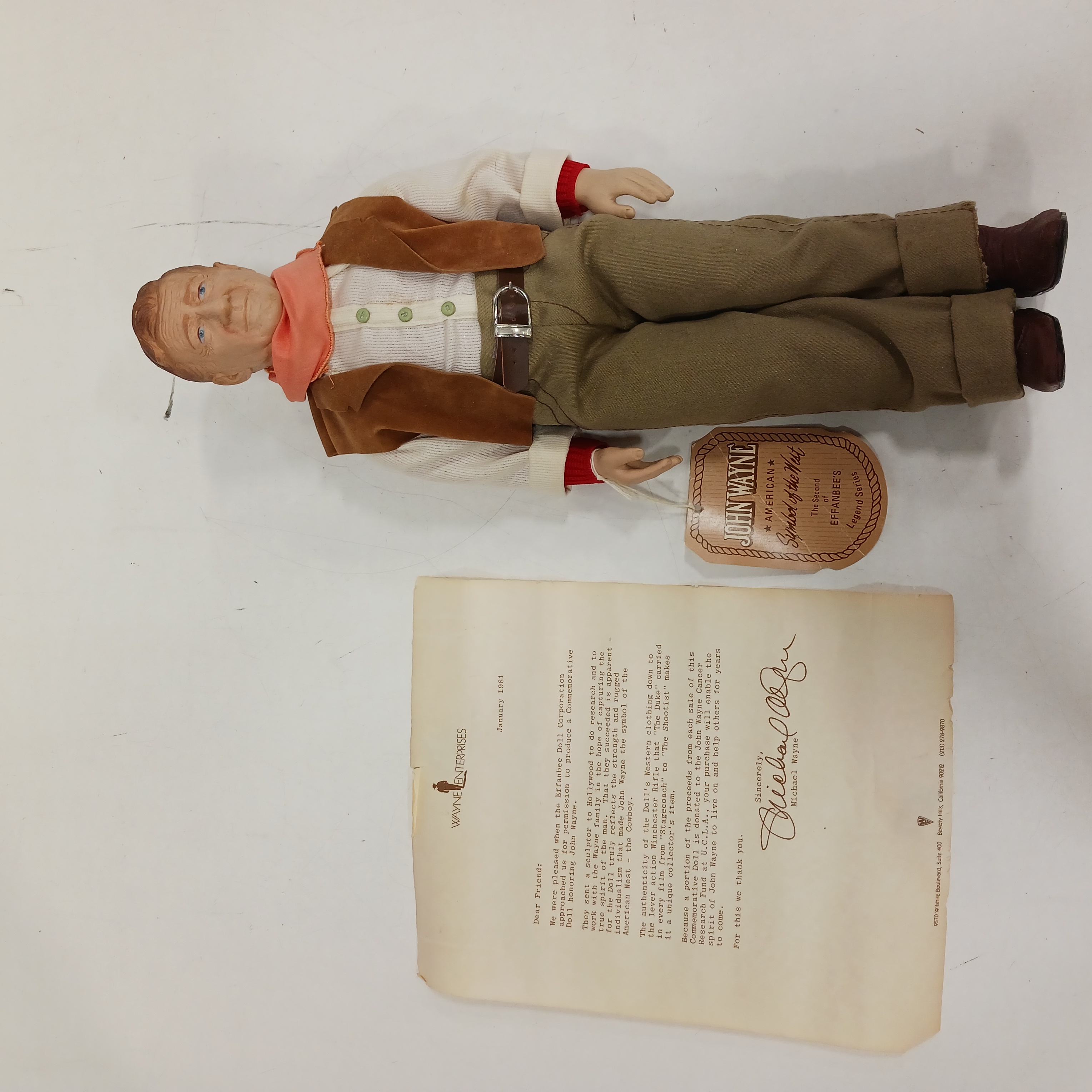 Effanbee john best sale wayne doll 1981