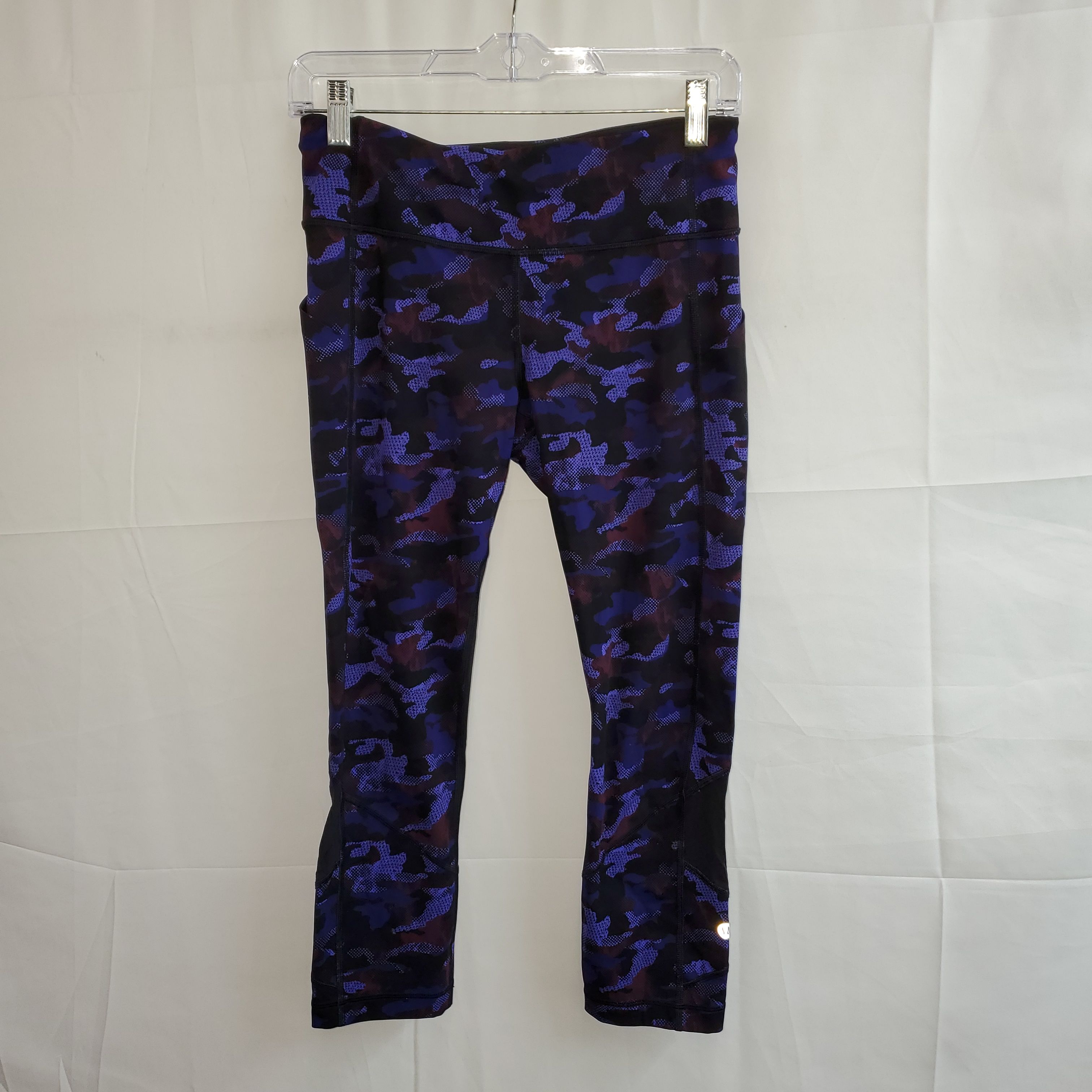 Buy the Lululemon Women's Purple/Black Multicolor Running Pants Leggings Sz  6