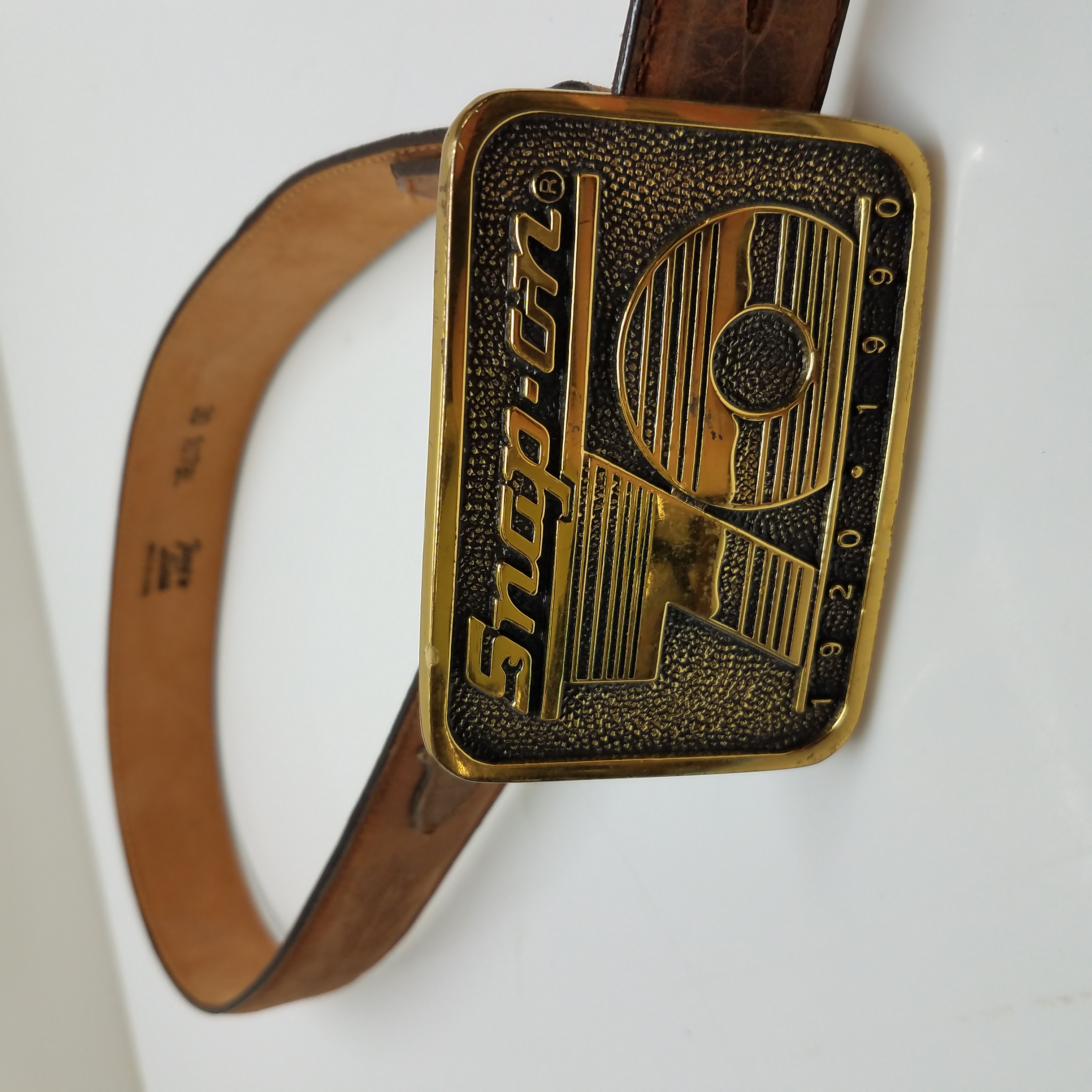 Buy the Tony Lama Leather Belt w/Snap-On 70th Anniversary Brass