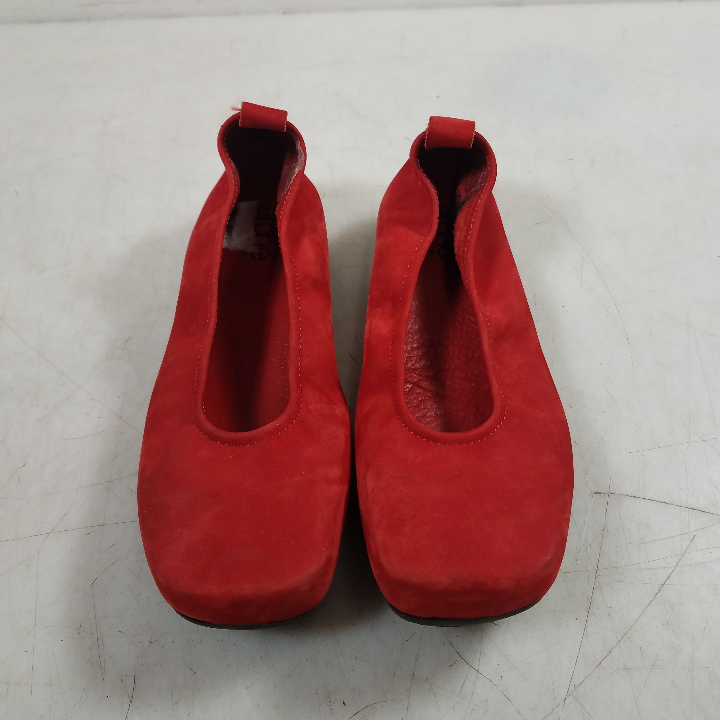 Buy the Arche Red Suede Ballet Flats WM Size 36 GoodwillFinds