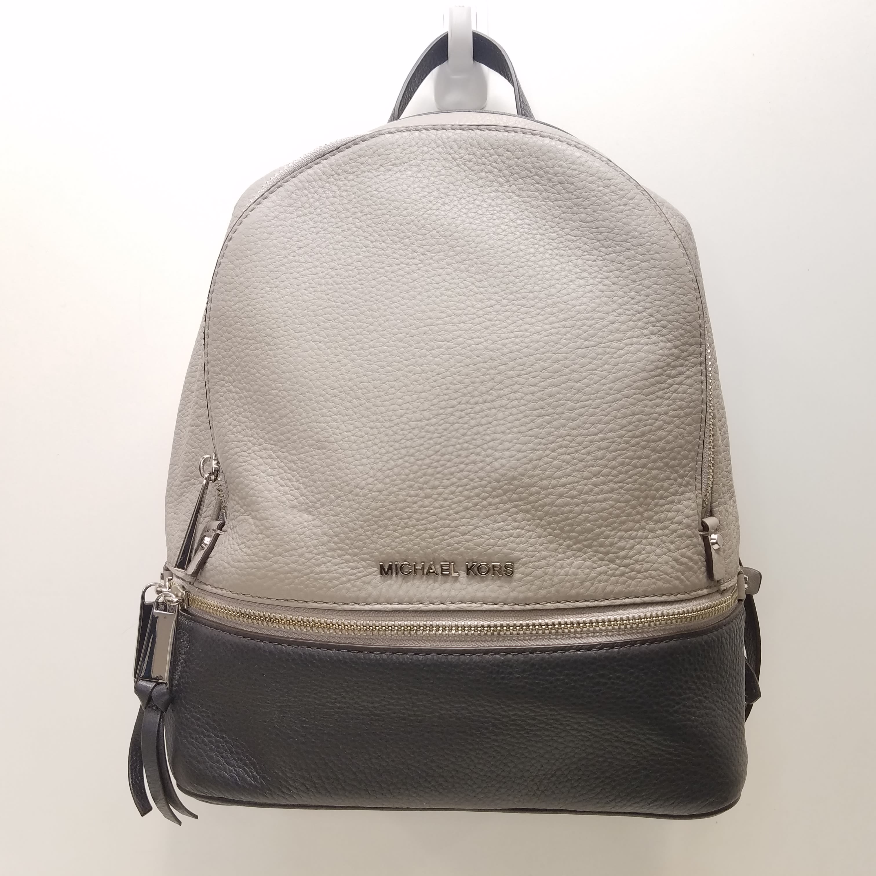 Michael kors rhea zip small pebble hot sale leather backpack